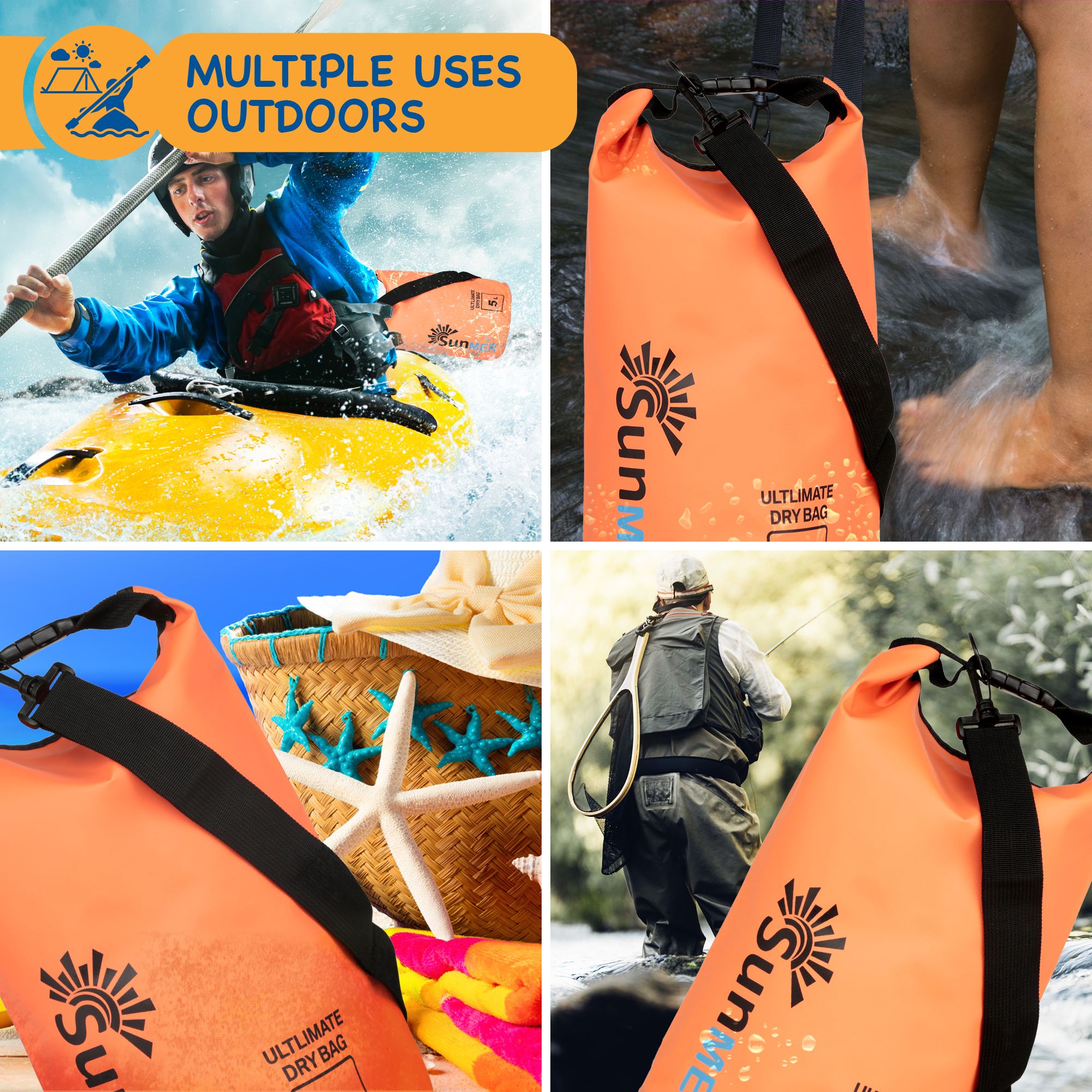 SUNMER Dry Bags With Waterproof Phone Case