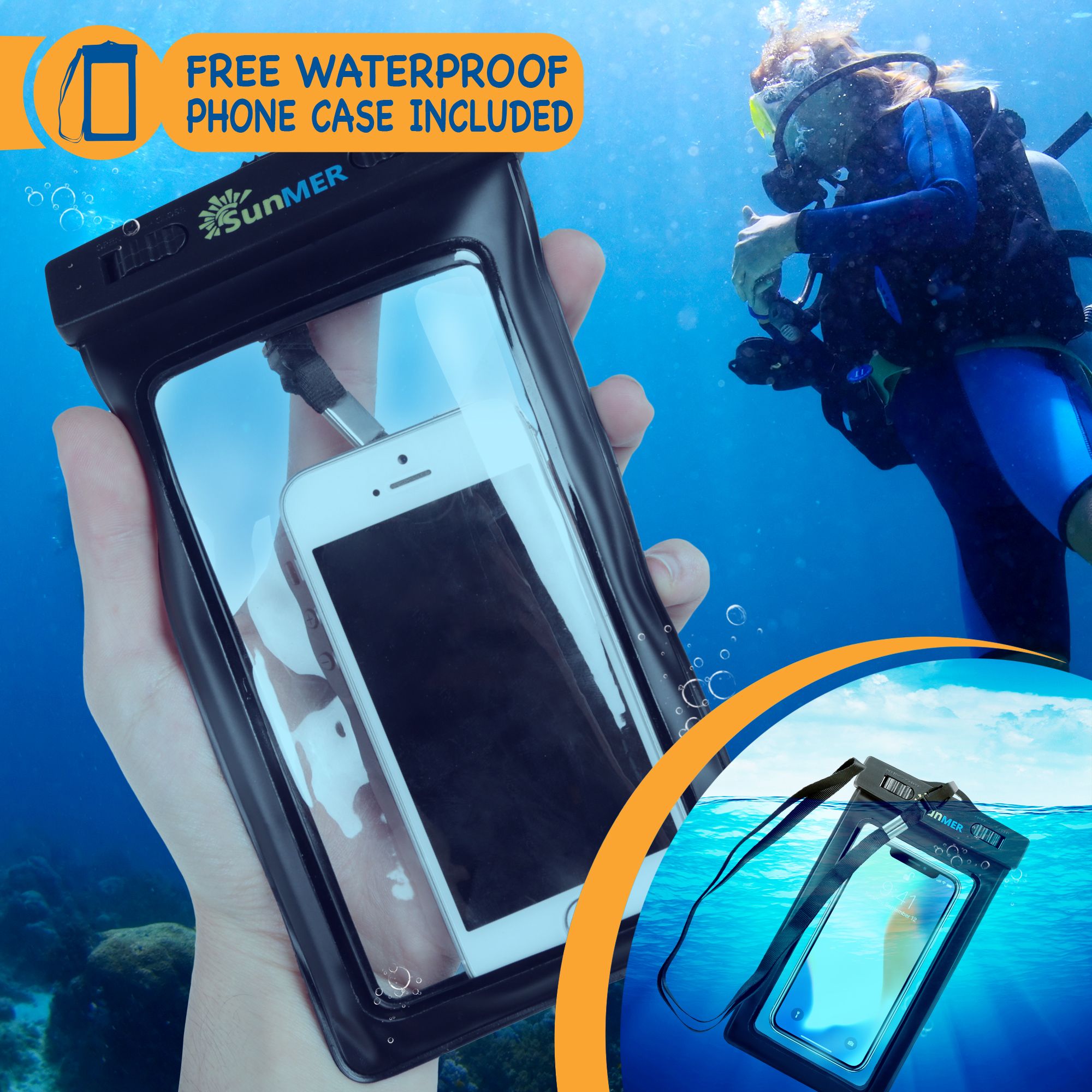 SUNMER Dry Bags With Waterproof Phone Case