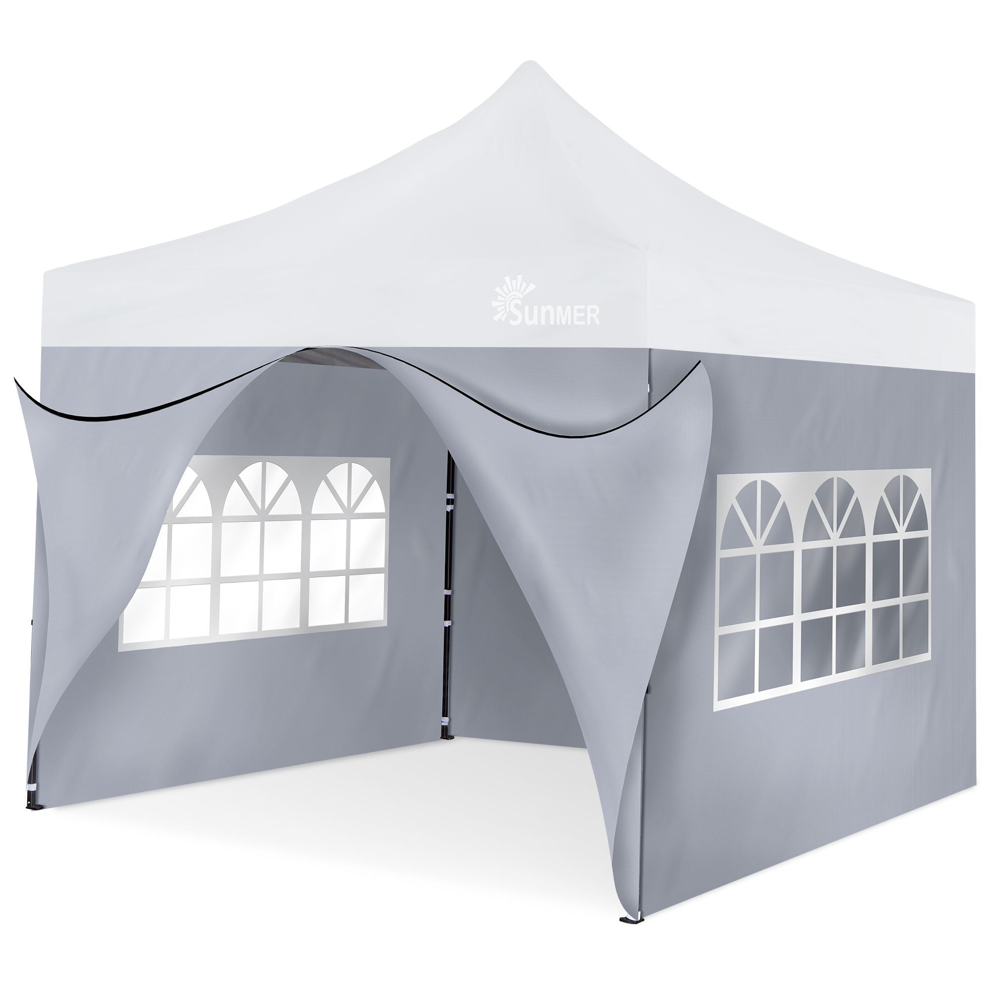 Gazebo Side Walls for SUNMER 3X3M Gazebo - Set of 4 - Grey
