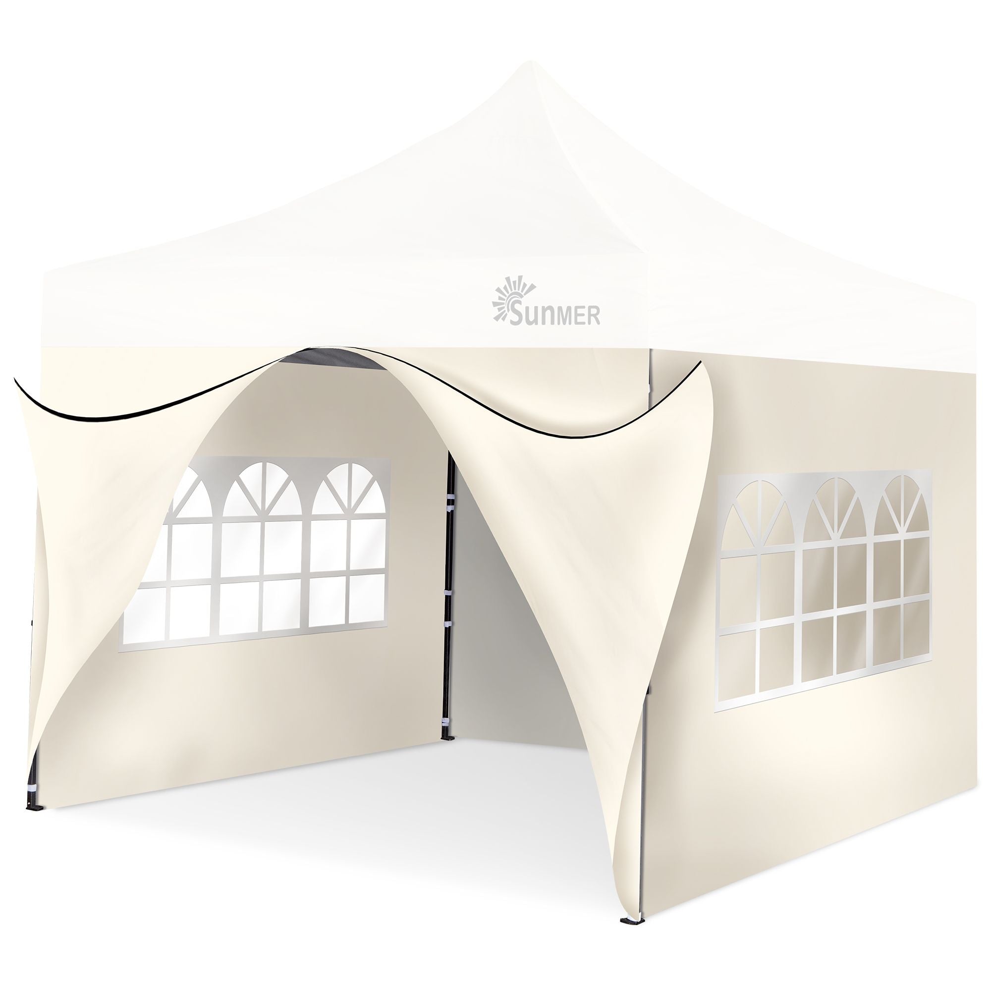 Gazebo Side Walls for SUNMER 3X3M Gazebo - Set of 4 - Ivory