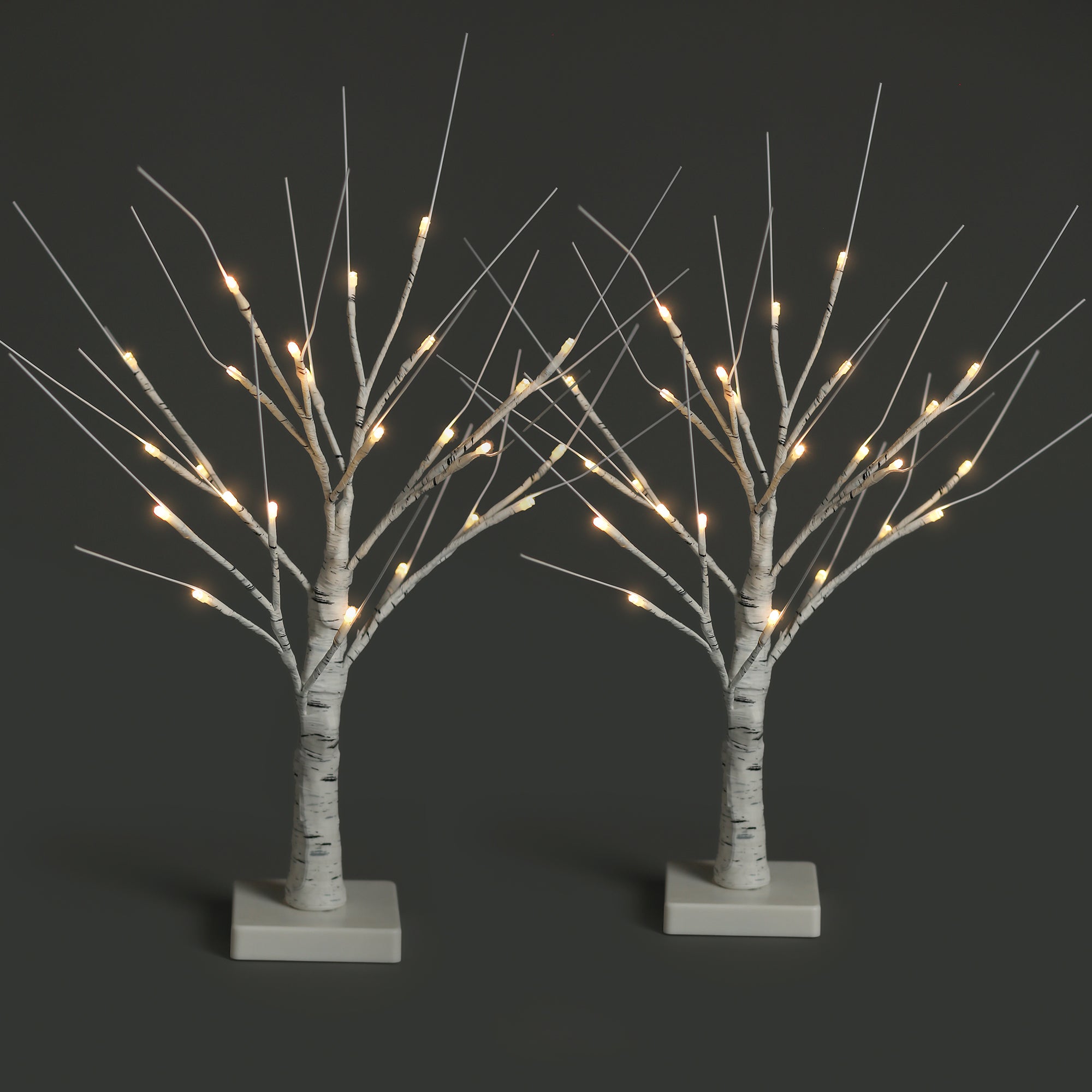 NETTA 2FT Birch Twig Tree - Pre-Lit with 24 Warm White LEDs