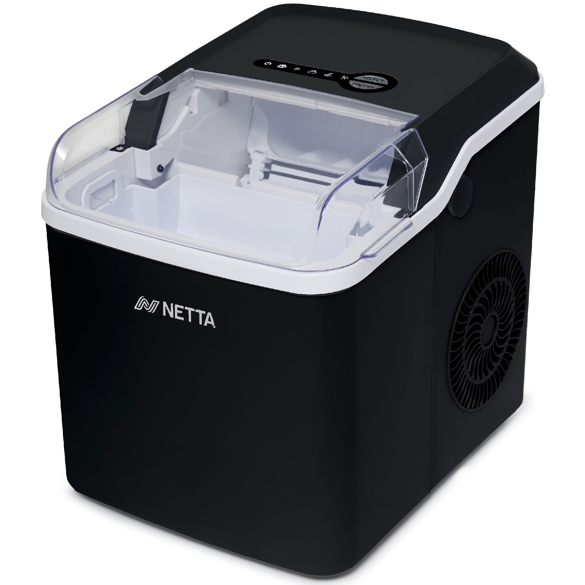 NETTA Ice Maker Machine with 1.2L Tank - Makes 12KG of Ice per Day