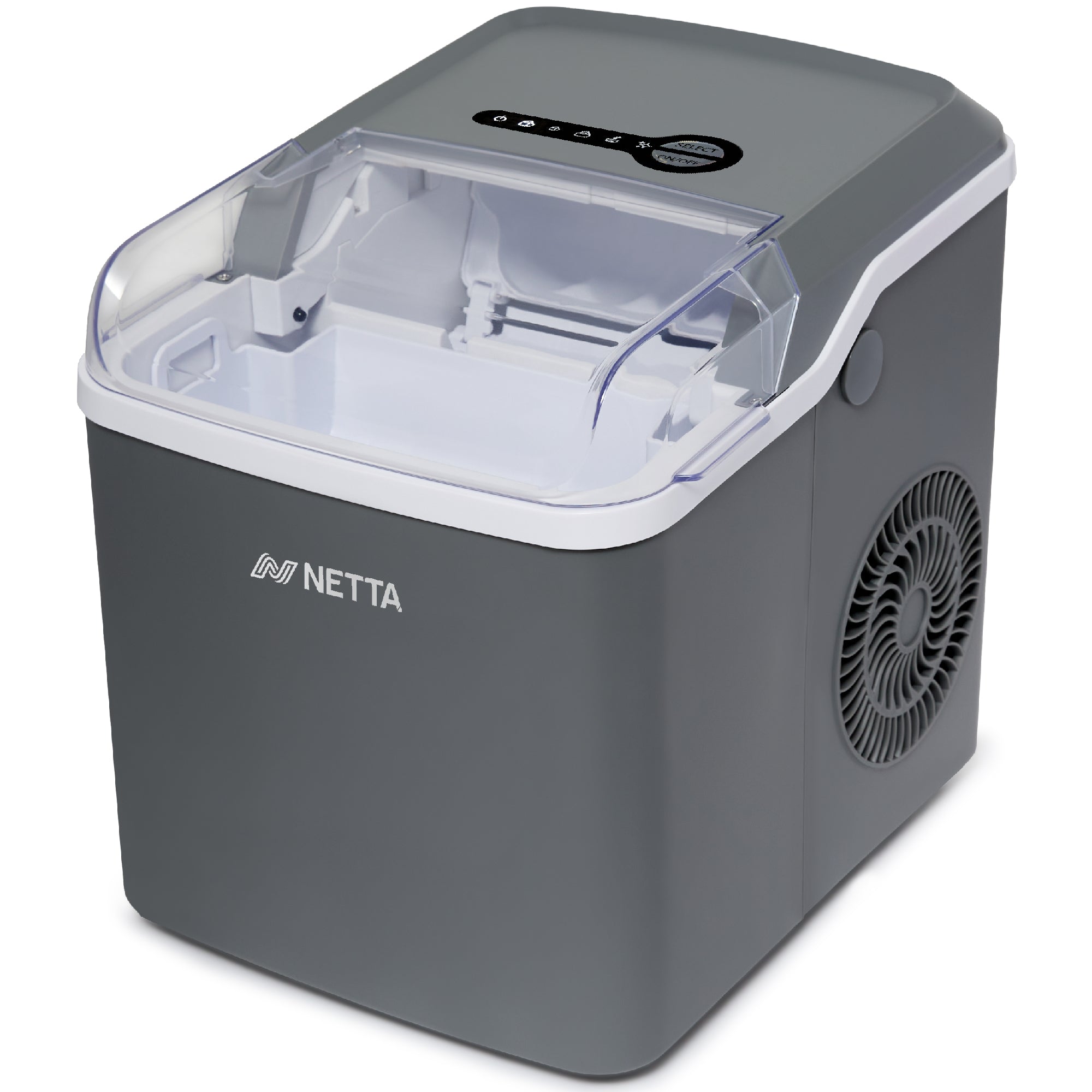 NETTA Ice Maker Machine with 1.2L Tank - Makes 12KG of Ice per Day