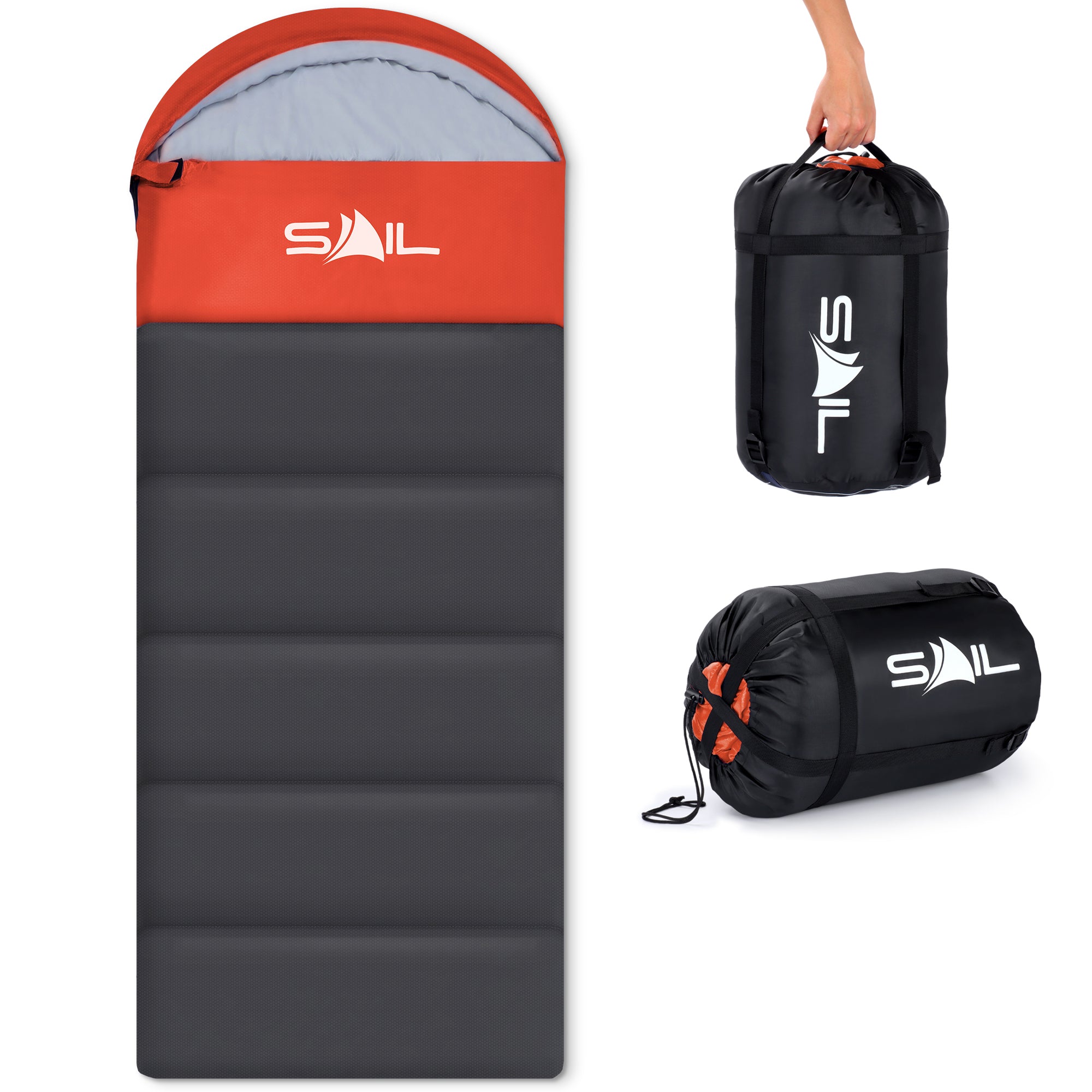 SAIL 'One' Waterproof Sleeping Bag 3-4 Season Indoor & Outdoor Camping Hiking