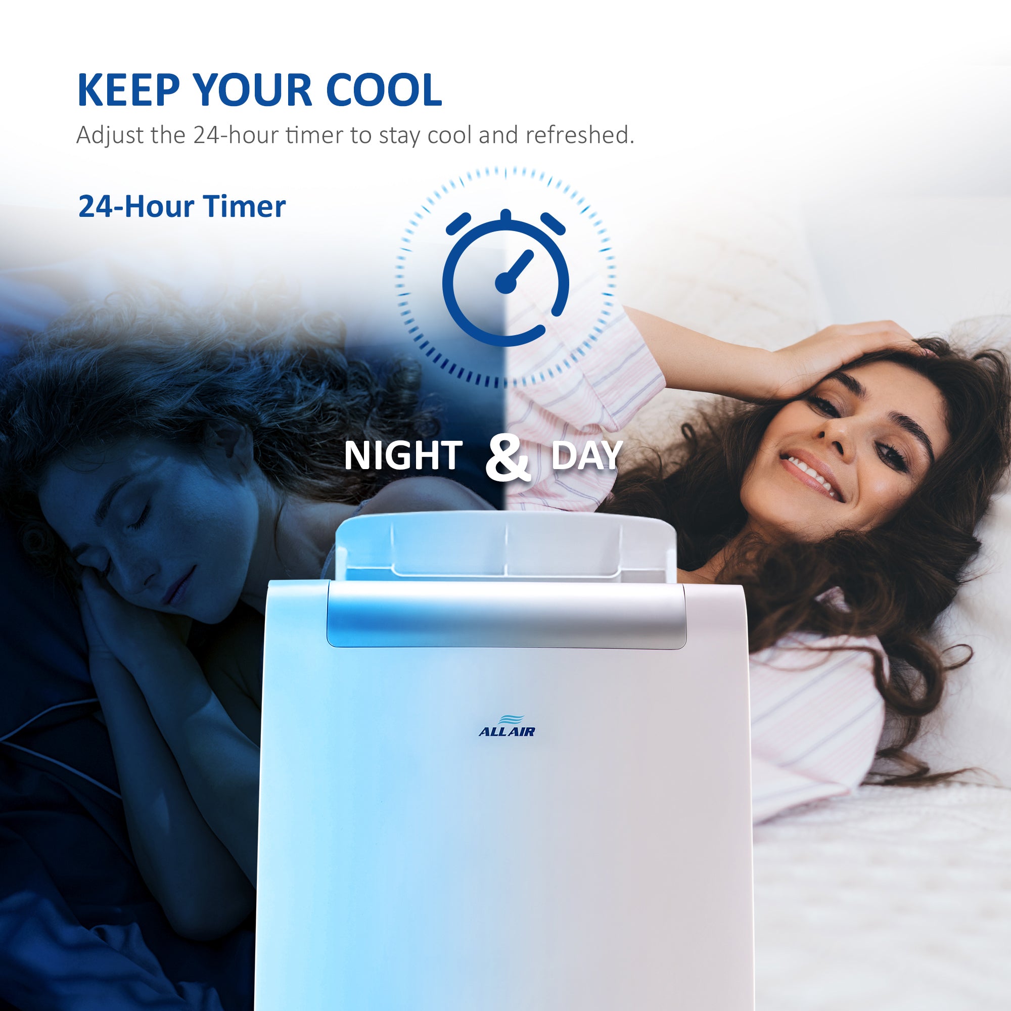 ALLAIR 12000BTU Smart Portable Air Conditioner Unit Remote - App Control