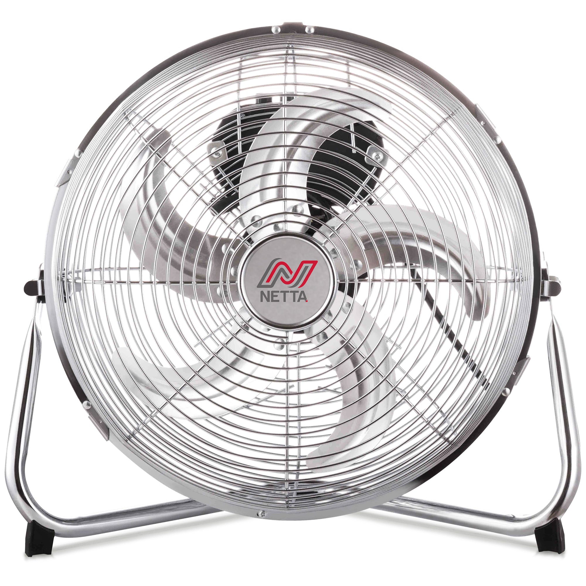 NETTA 12 Inch Gym Floor Fan ?€? Chrome