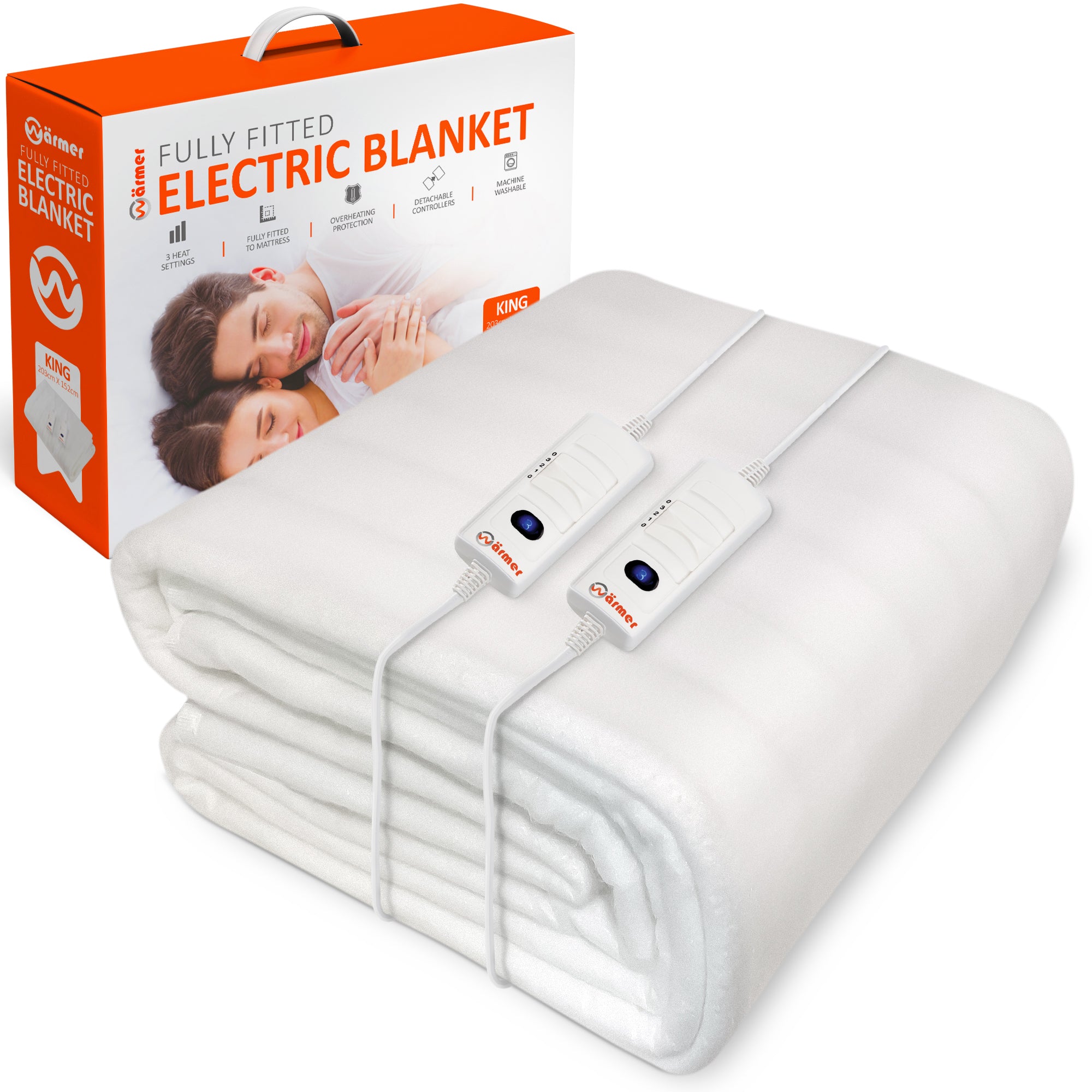 Wärmer Fully Fitted Electric Blanket with Detachable Controller