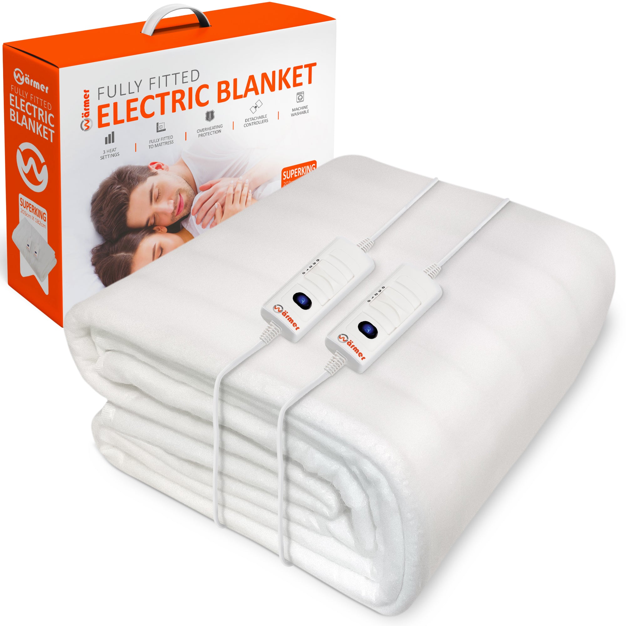 Wärmer Fully Fitted Electric Blanket with Detachable Controller