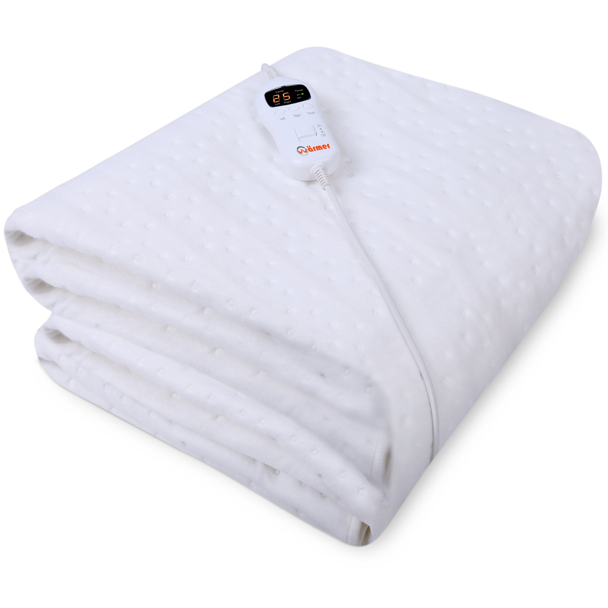 Wärmer 'Cover Max' Electric Blanket - Maximum Coverage, Left & Right Dual Heating Zones, 9 Heat Settings & Timer