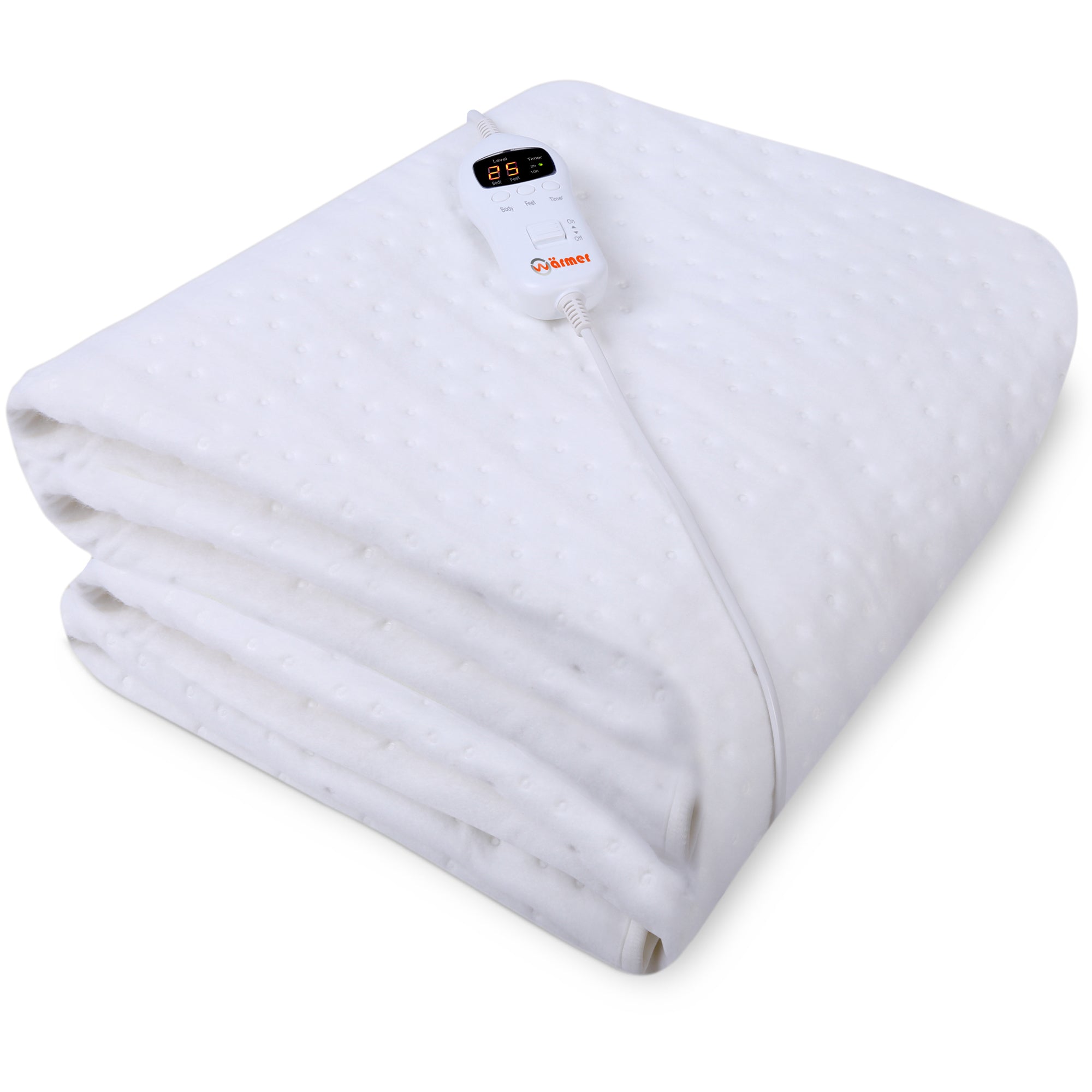 Wärmer 'Cover Max' Electric Blanket - Maximum Coverage, Left & Right Dual Heating Zones, 9 Heat Settings & Timer