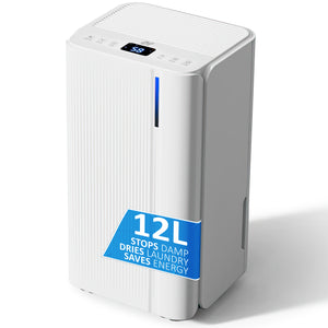 NETTA Quiet Dehumidifier, Powerful Mould Remover & Laundry Drying with 24-Hour Timer and Sleep Mode for Damp, Mould and Condensation