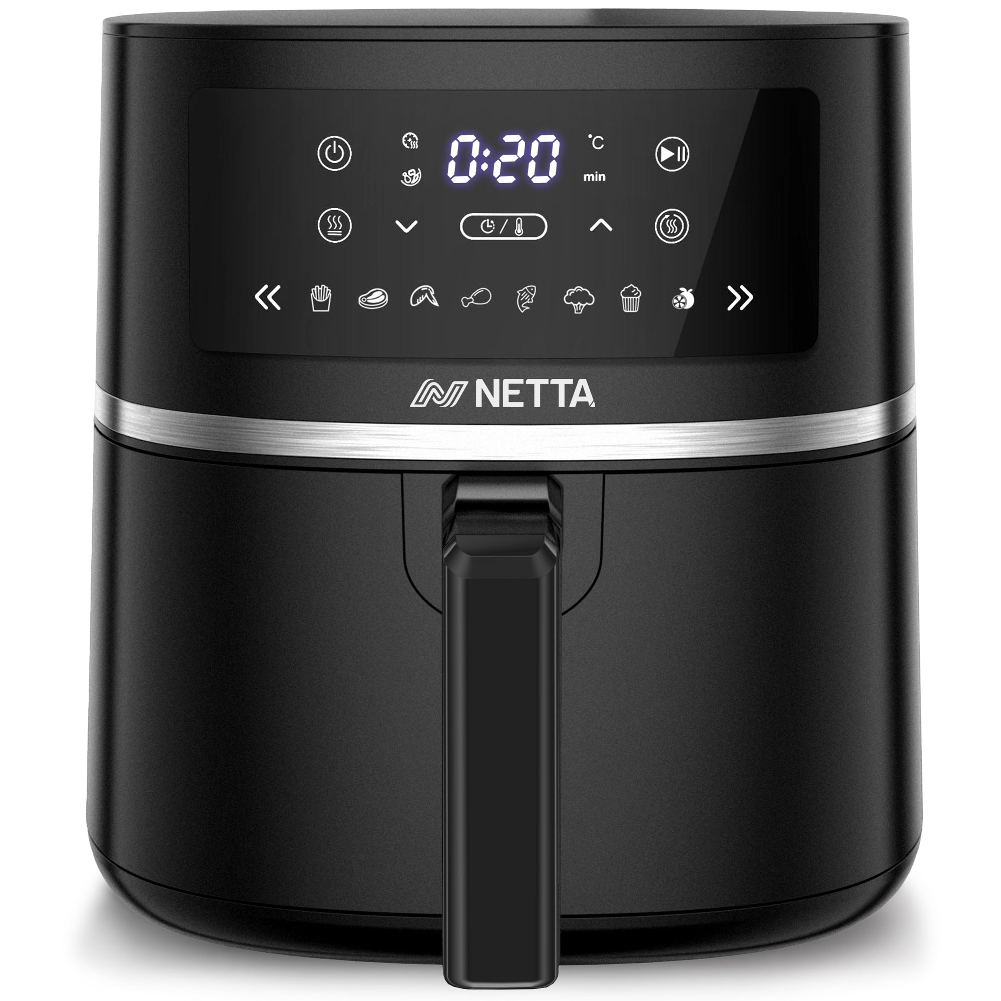 NETTA 5.7L Digital Air Fryer with Drawer and Detachable Non-Stick Frying Tray