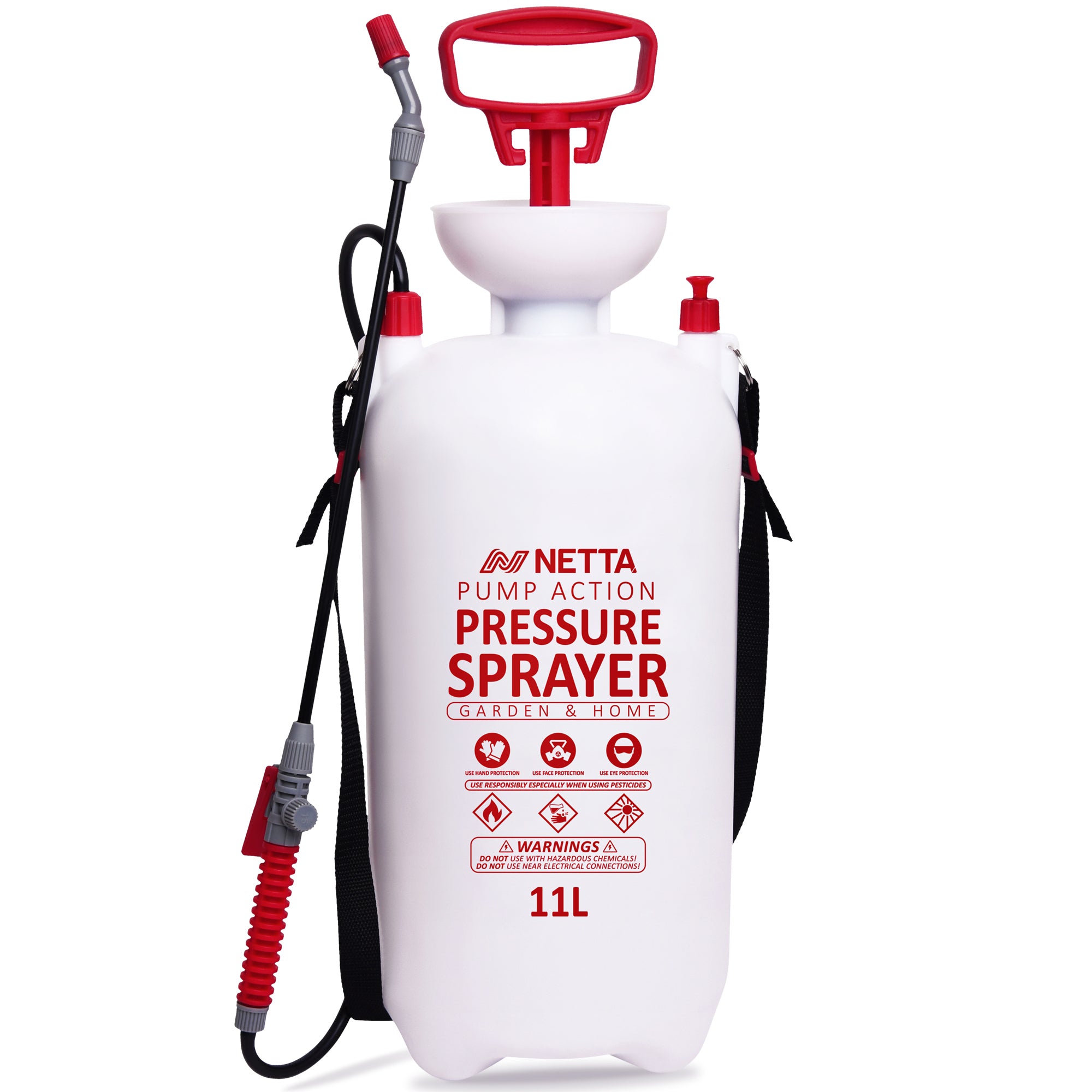 NETTA Garden Sprayer Pressure Pump Sprayer for Weed Killer, Patio Cleaning, Fertilizer, Pesticides, Fungicides, Water Car Cleaning