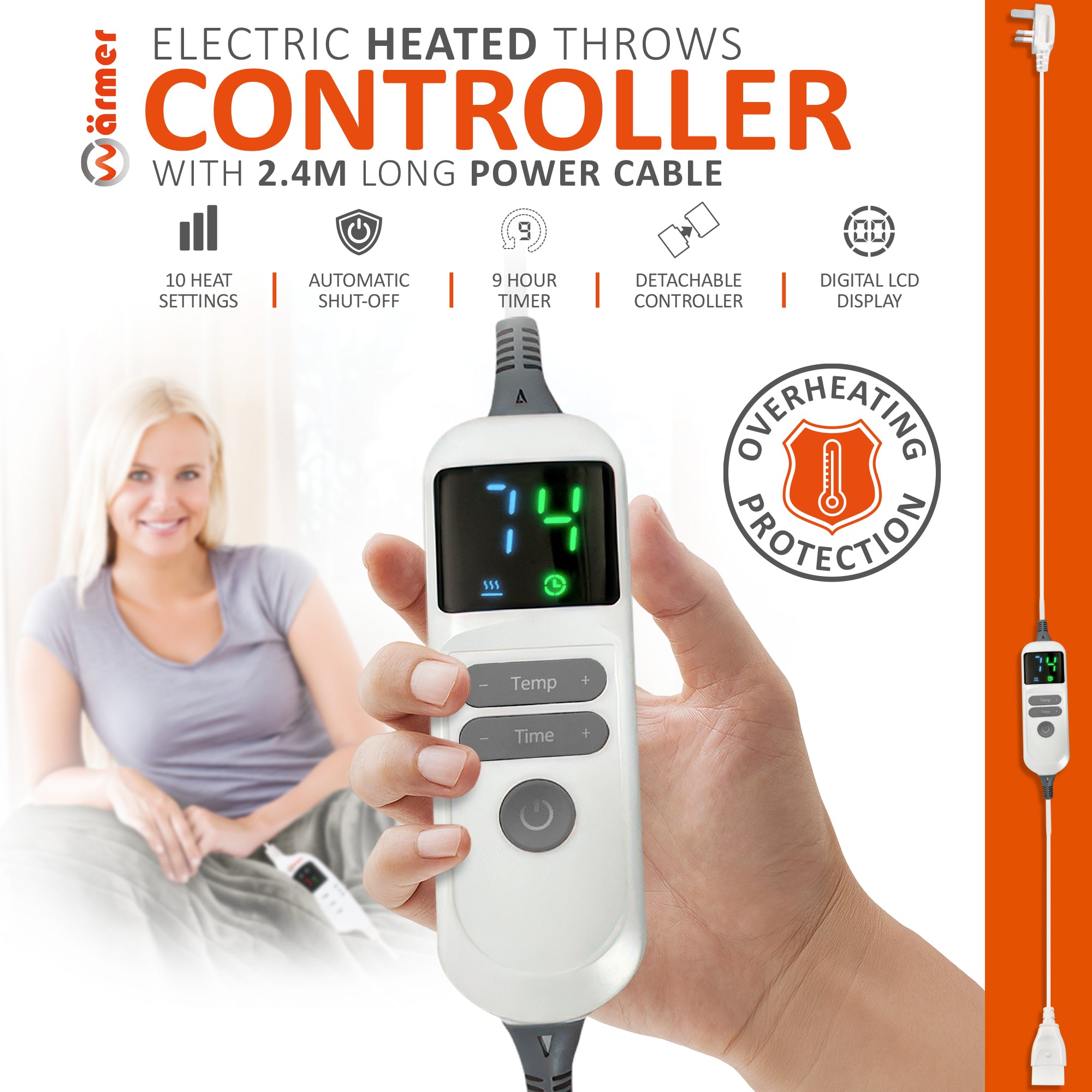 Warmer Heated Throw Controller Replacement