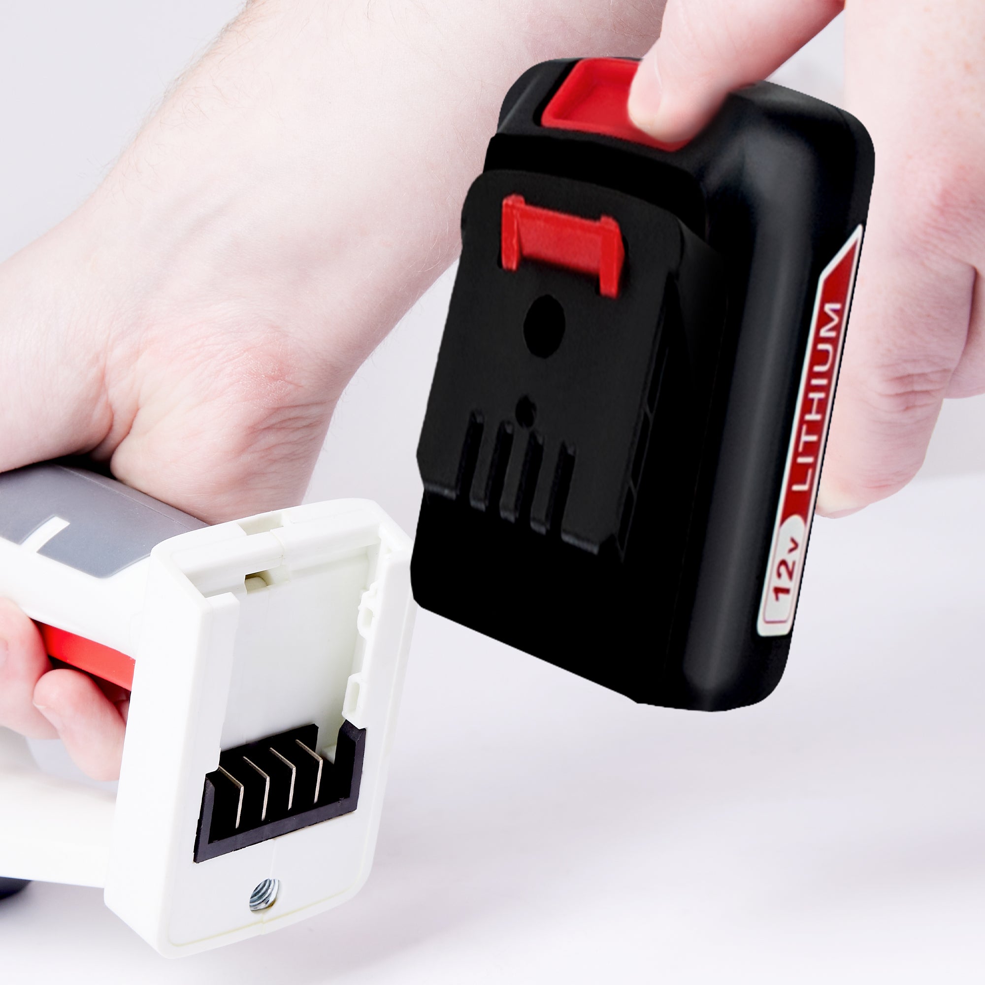 NETTA Cordless Hedge Trimmer & Cutter - 12V Ultra-Light, Lithium-Ion Battery, Charger Included