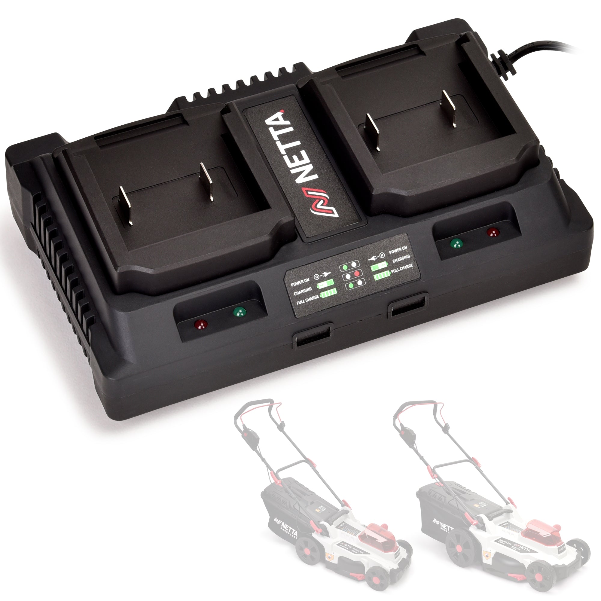 Replacement Charger For NETTA 20V & 40V Cordless Lawnmowers