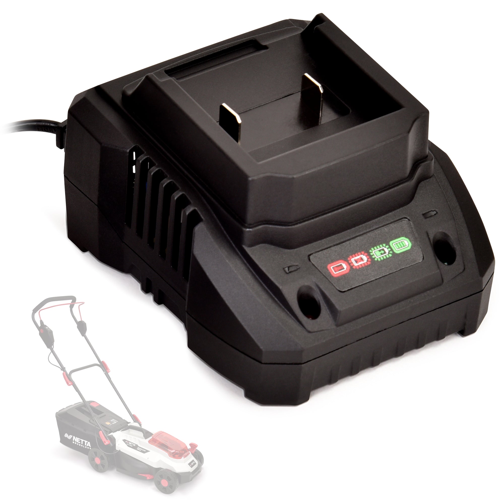 Replacement Charger For NETTA 20V & 40V Cordless Lawnmowers
