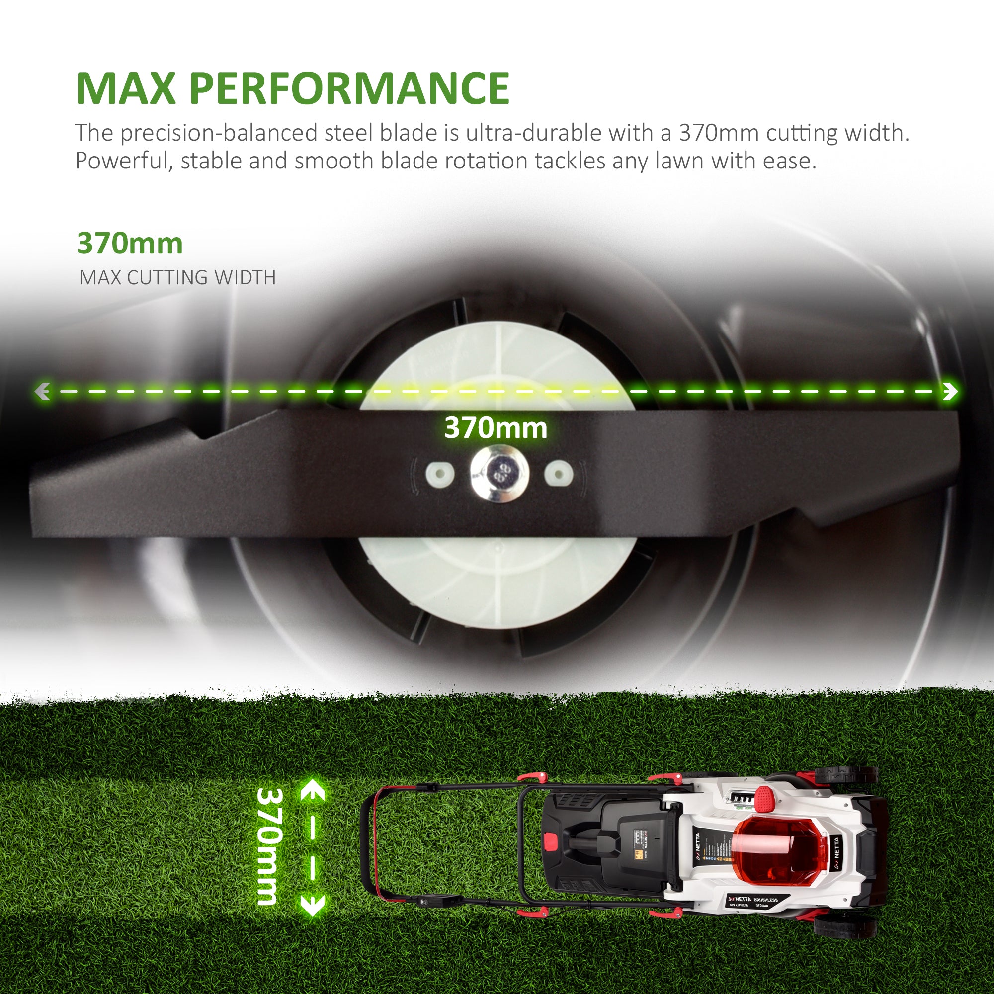 Replacement Lawnmower Blade for NETTA Cordless Lawn Mowers