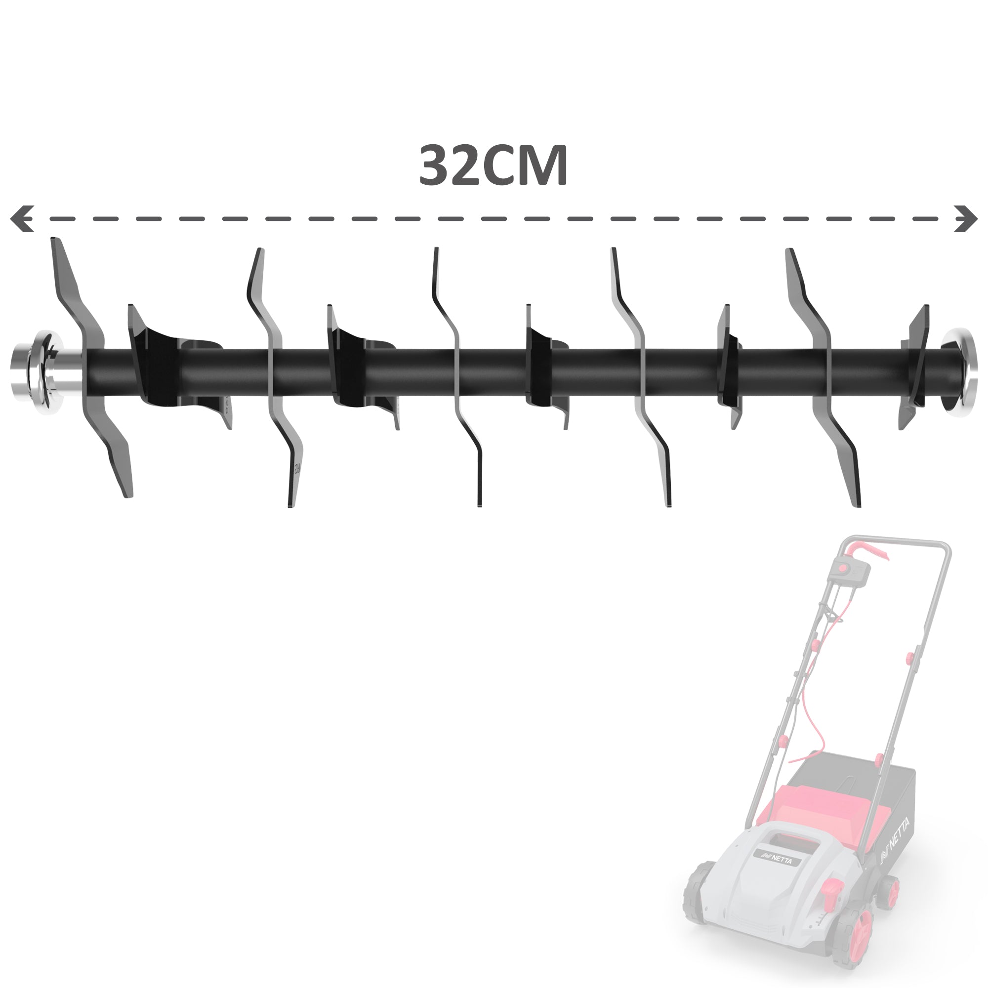 Netta Replacement Scarifier & Aerator Roller
