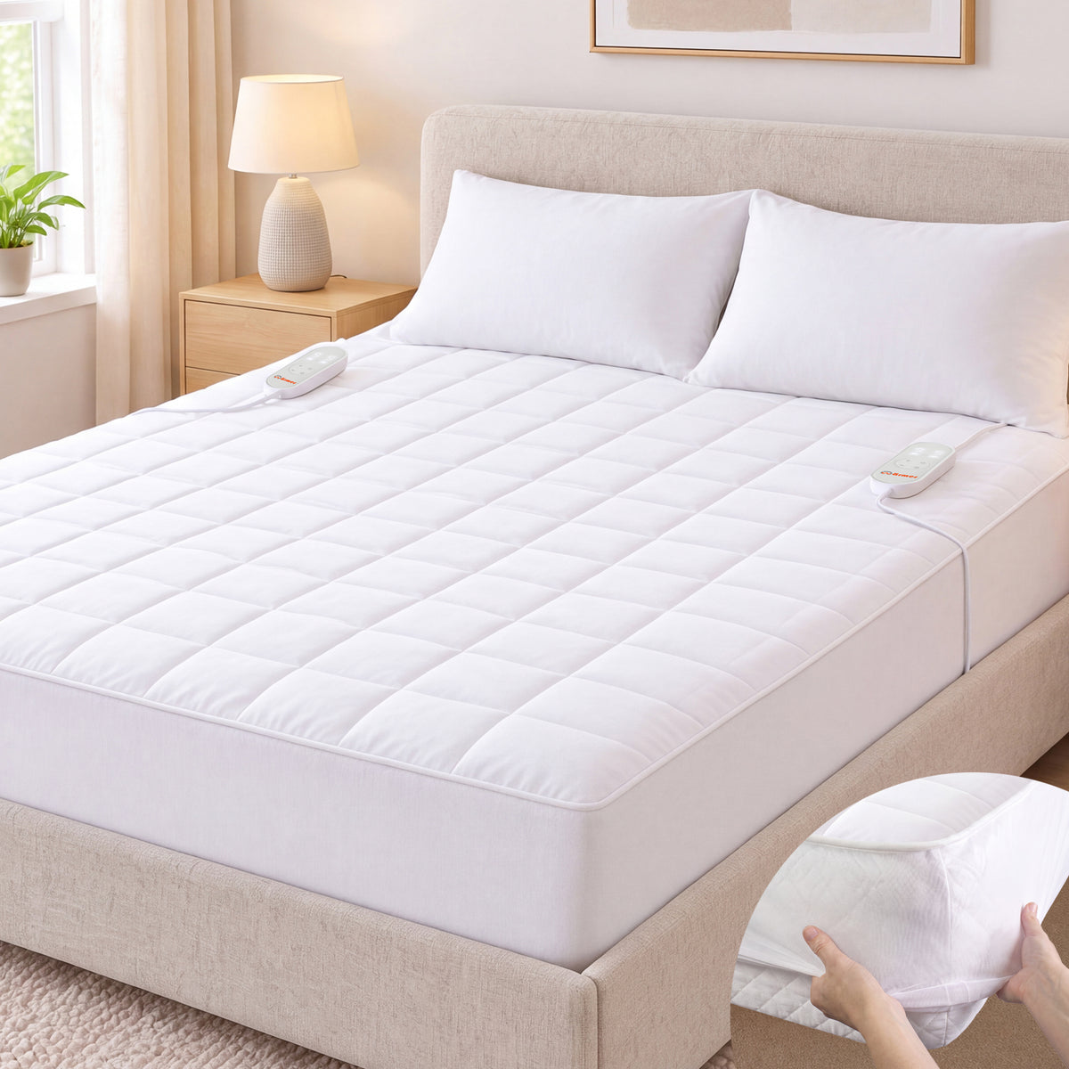 Wärmer 200 Thread Cotton Fully Fitted Electric Blanket