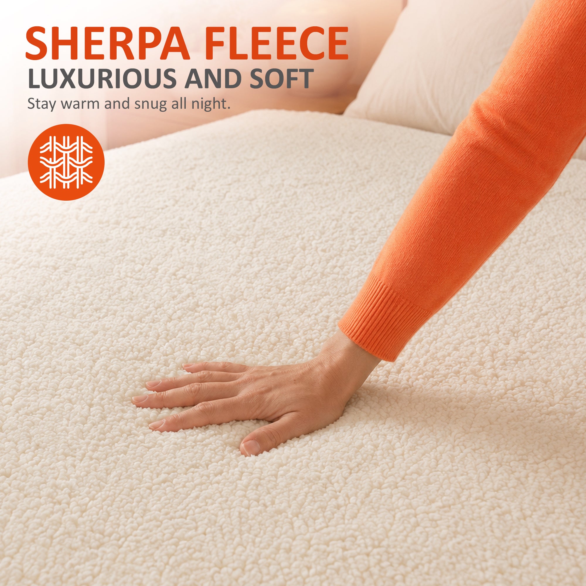 WÄRMER Luxury Fleece Electric Blanket – Fully Fitted Heated Mattress Cover, Dual Controller, Machine Washable