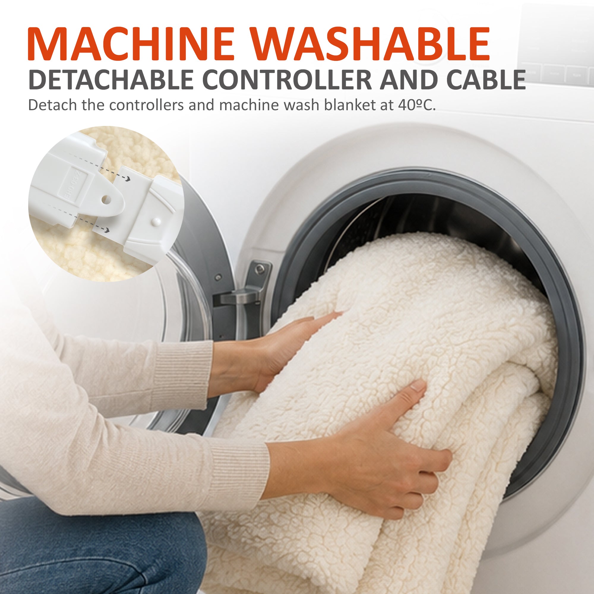 WÄRMER Luxury Fleece Electric Blanket – Fully Fitted Heated Mattress Cover, Dual Controller, Machine Washable