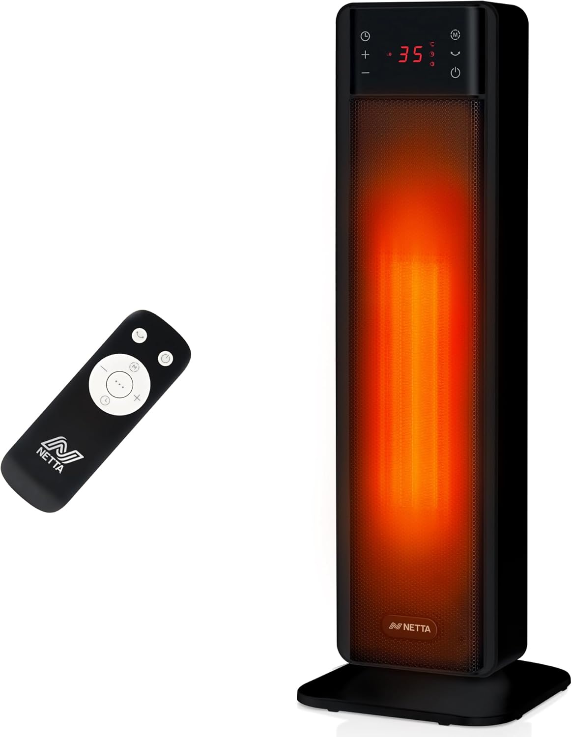 NETTA Tall Ceramic Tower Heater 2000W, Portable Electric Heater with Remote