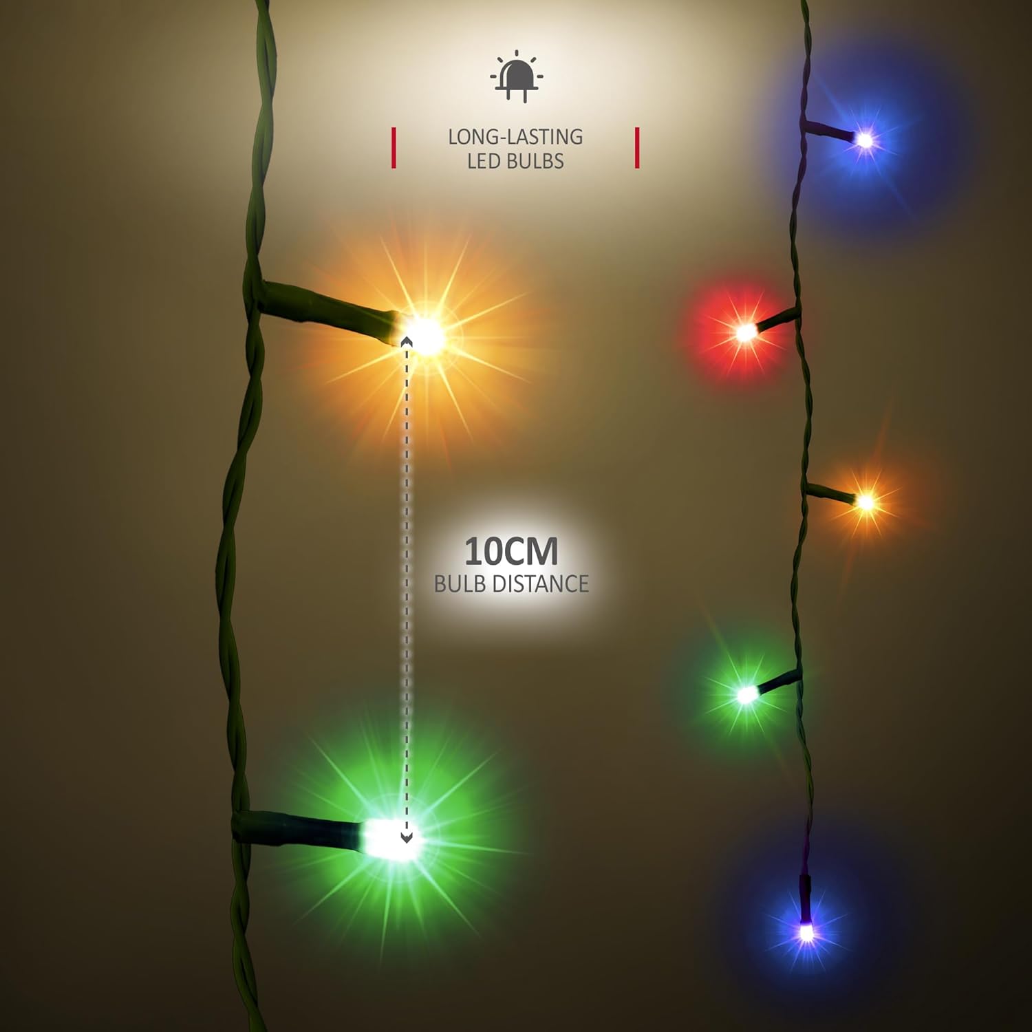 NETTA Christmas Tree Lights  Strands LEDs Fairy Lights for 6ft-8ft Christmas Tree