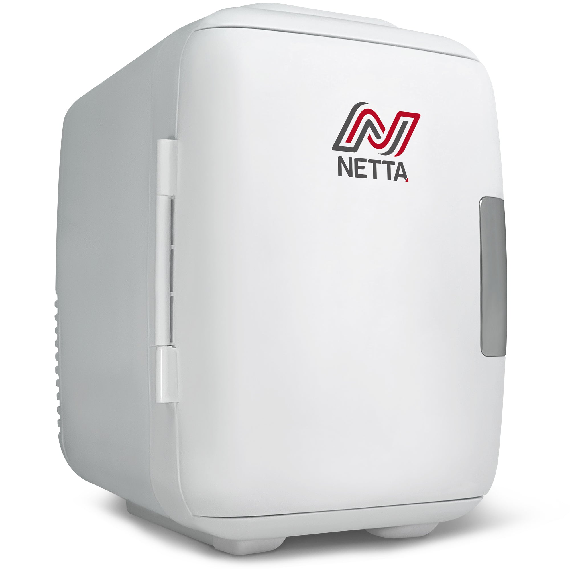 NETTA 5L Mini Fridge with 12V Car Socket and UK Main Plug - White