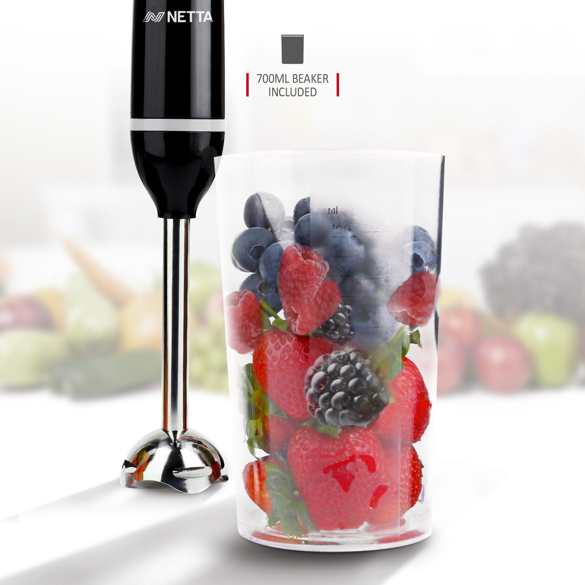 NETTA Hand Blender with 700ml Beaker