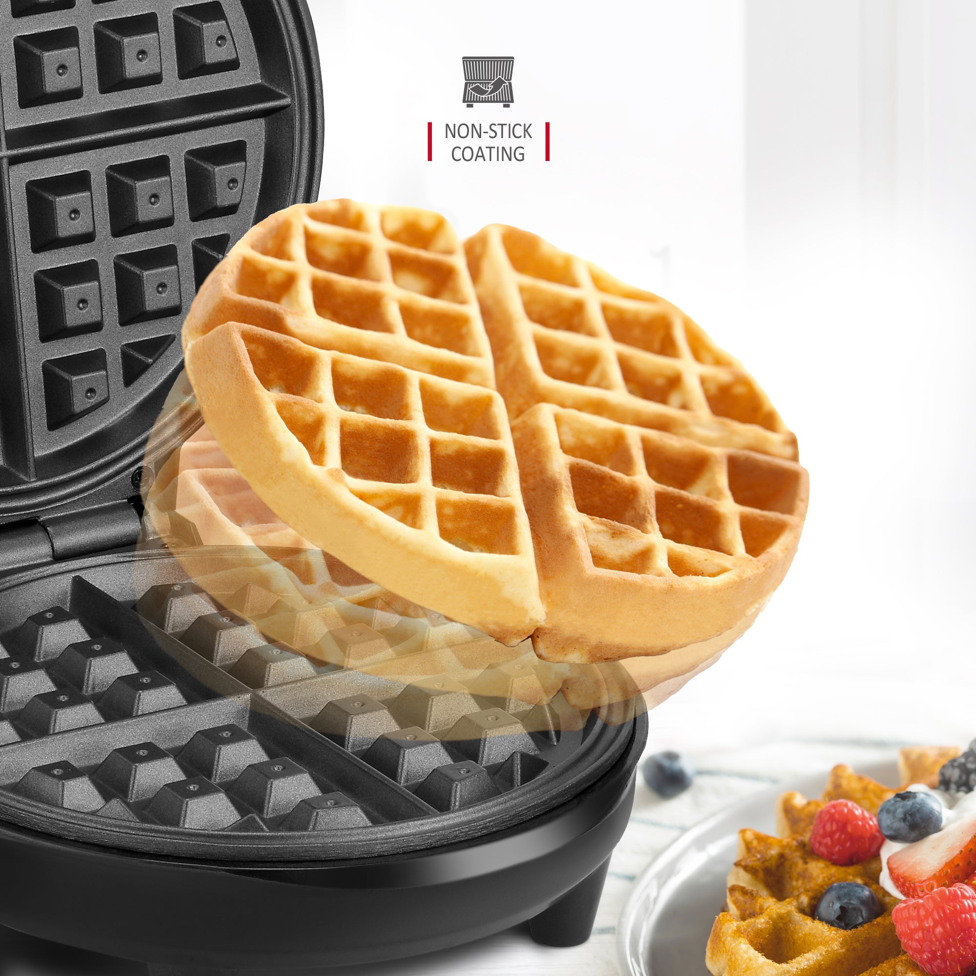 NETTA 700W Non-Stick Waffle Maker