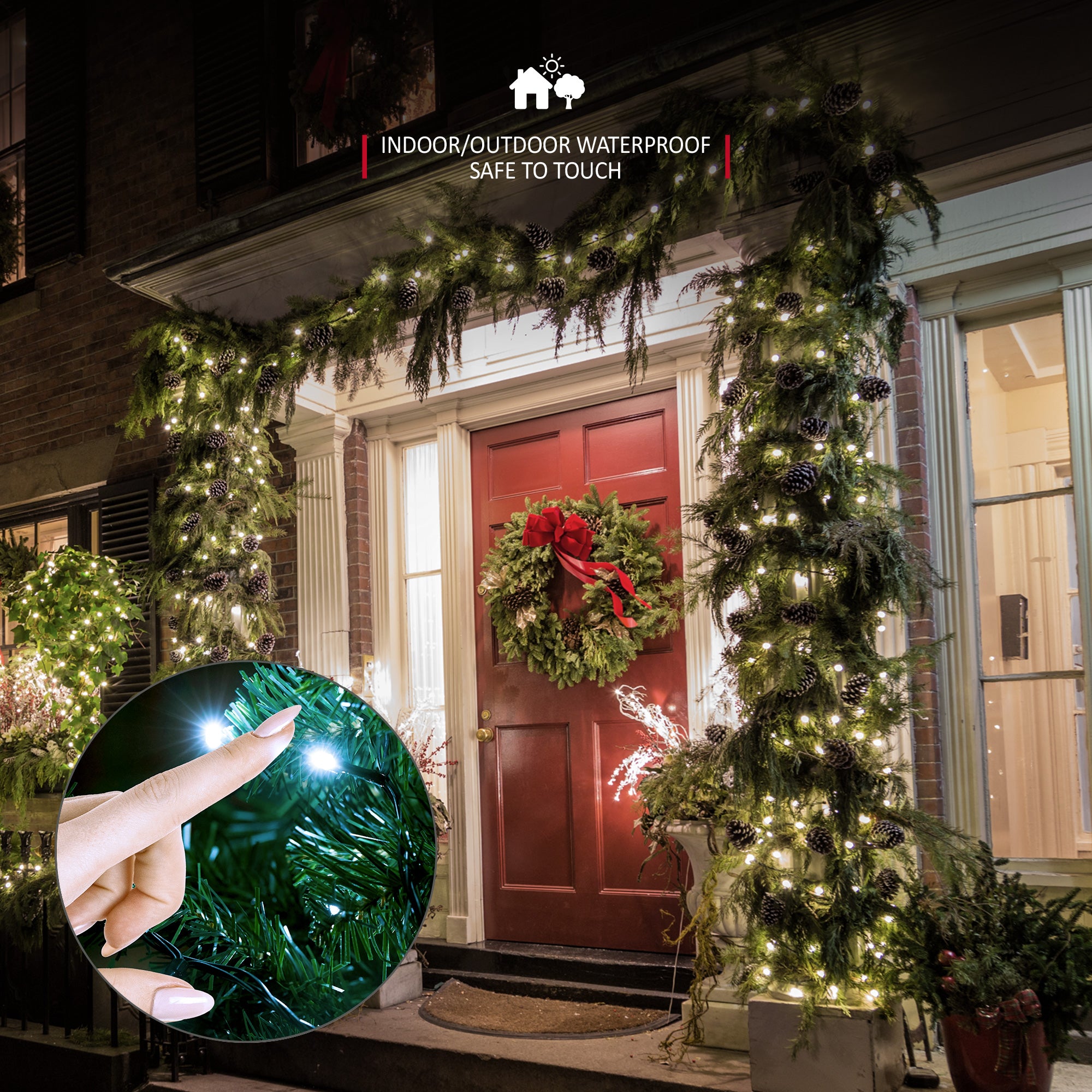 NETTA LED Fairy String Lights Outdoor and Indoor Plug In