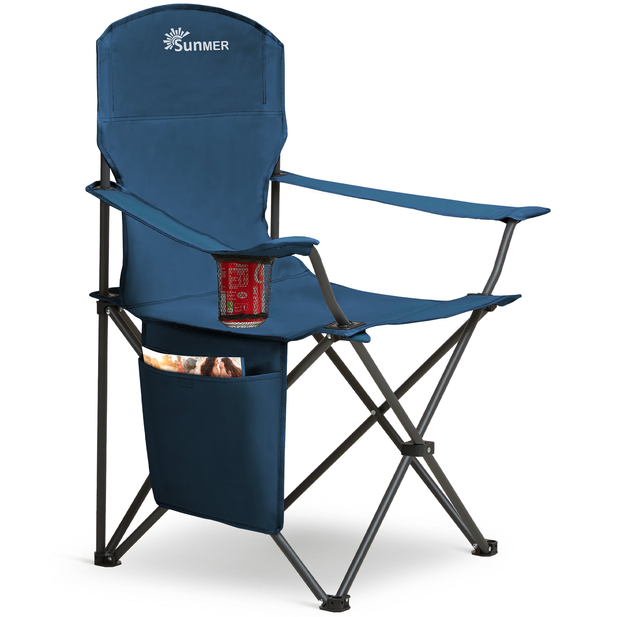 SUNMER Extra-Wide Folding Camping Chairs