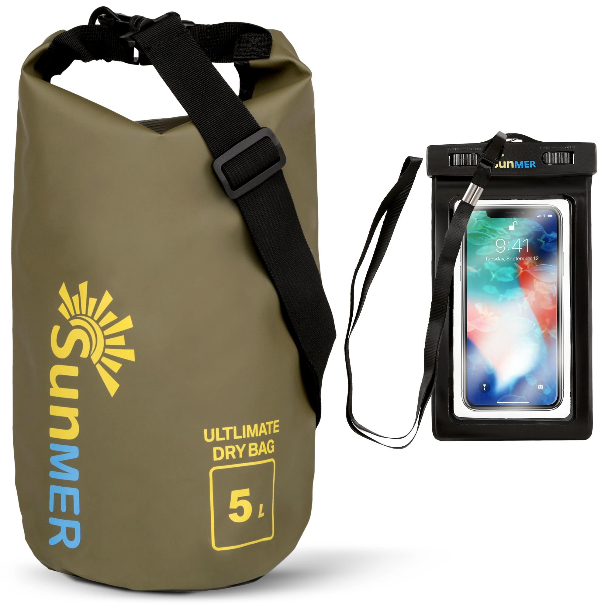 SUNMER Dry Bags With Waterproof Phone Case