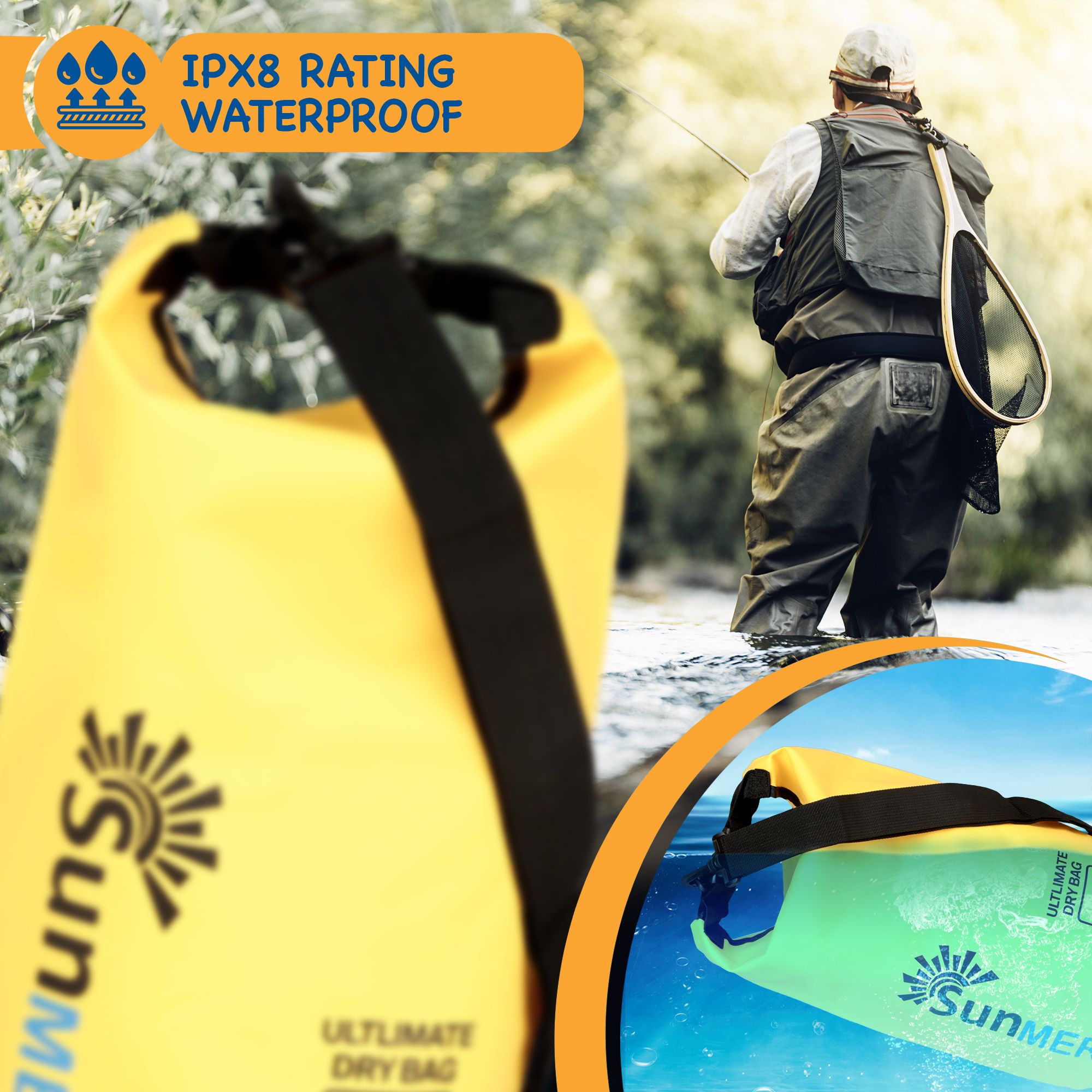 SUNMER Dry Bags With Waterproof Phone Case