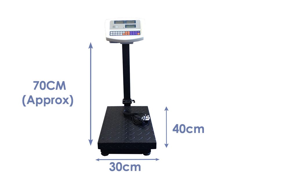 NETTA 100KG Industrial Platform Parcel Scales Platform 30cm x 40cm