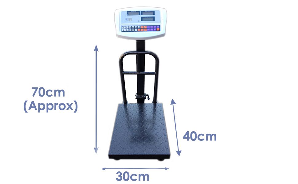 NETTA 100KG Industrial Platform Parcel Scales with Bracket Platform 30cm x 40cm