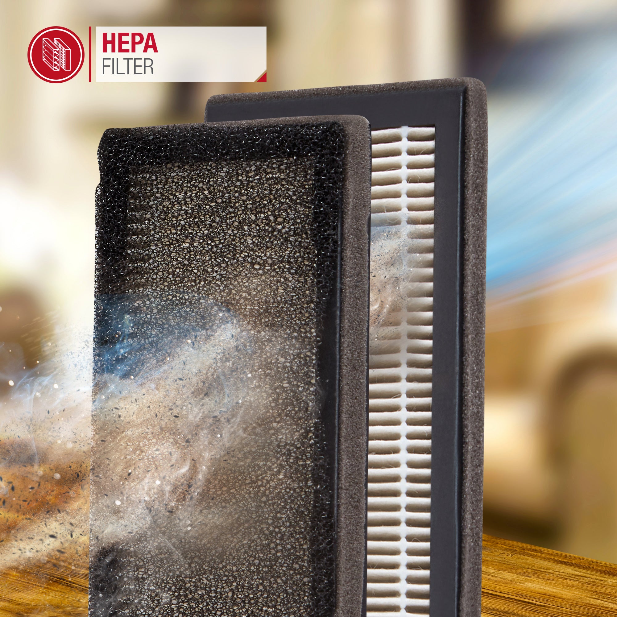 NETTA Replacement Filters for NETTA Air Purifier 28W, Air Ionizer, Air Cleaner For Homes