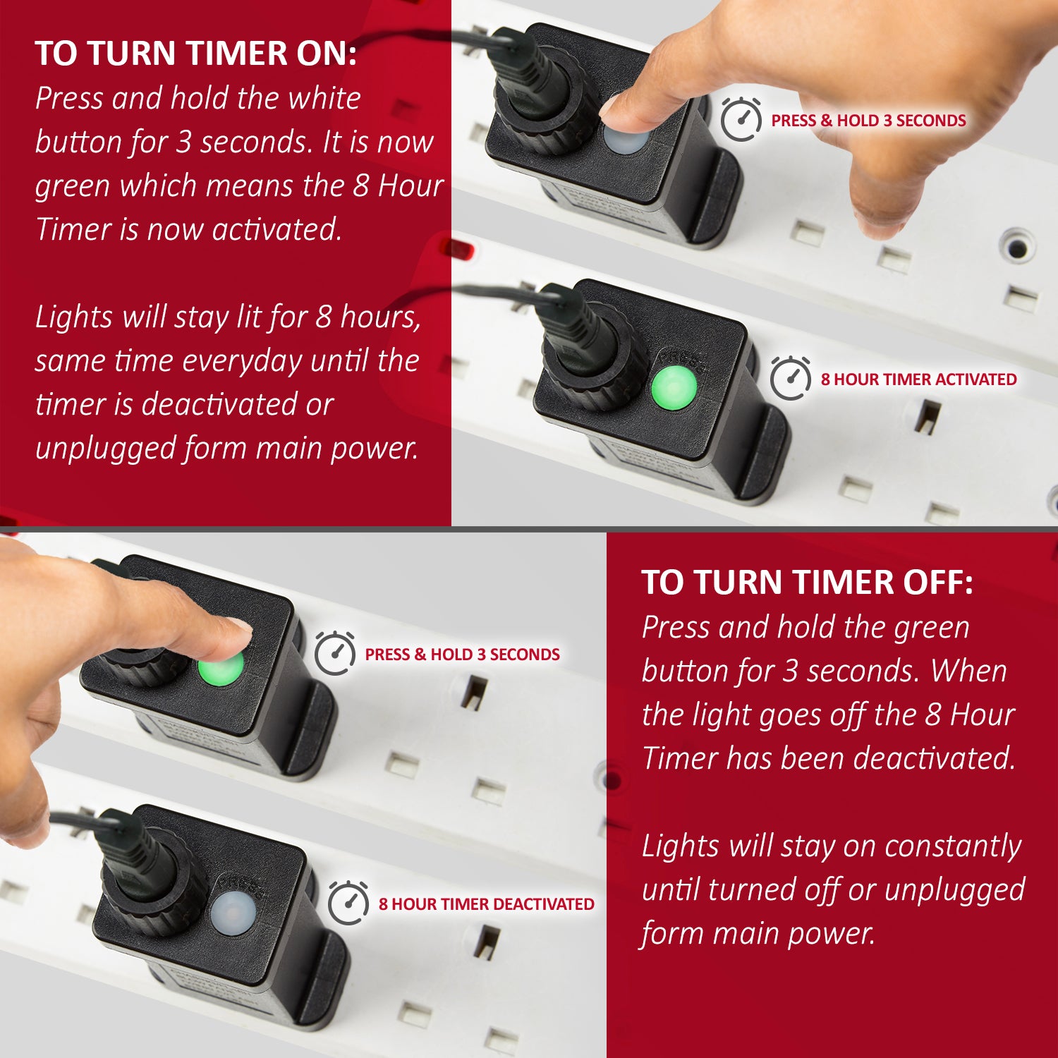 Replacement Transformer Plug with Timer