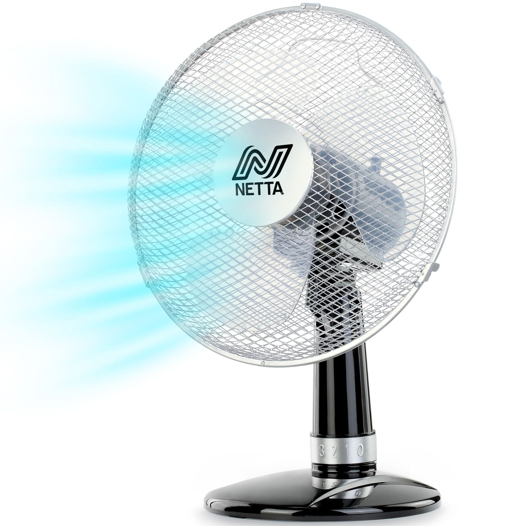 12 Inch 3-Speed Oscillating Desk Fan