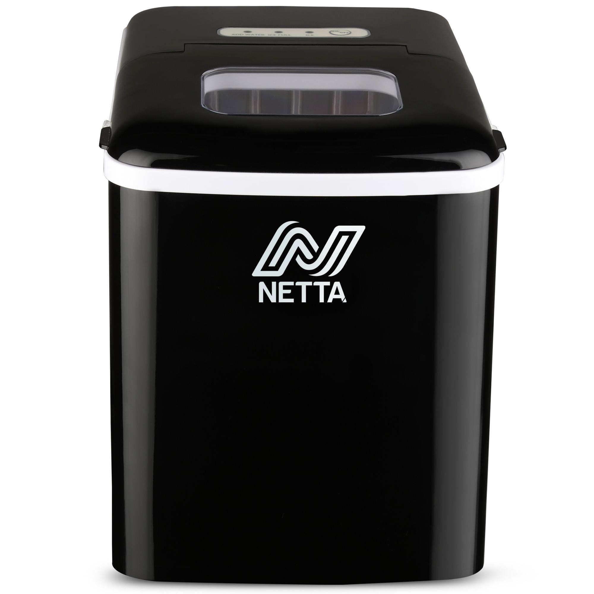 NETTA Ice Maker Machine with 1.8L Tank - Makes 12KG of Ice per Day - Black