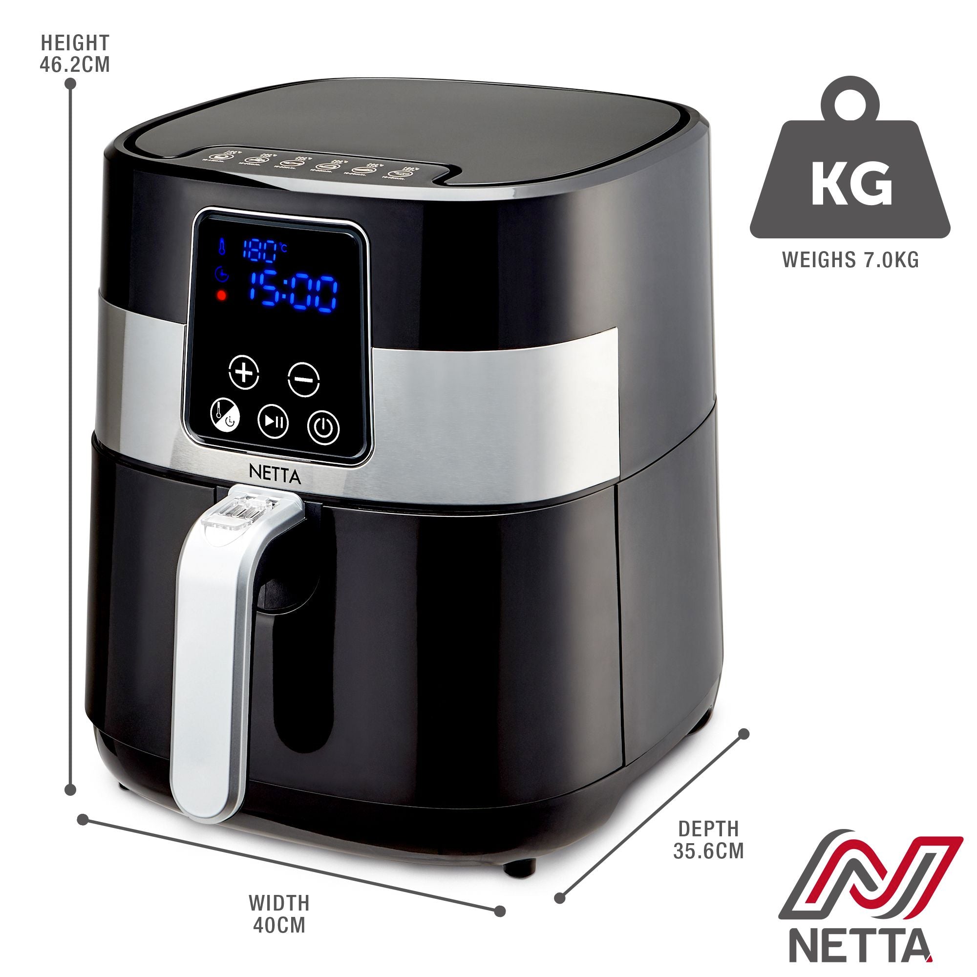 NETTA 4.2L Digital Air Fryer