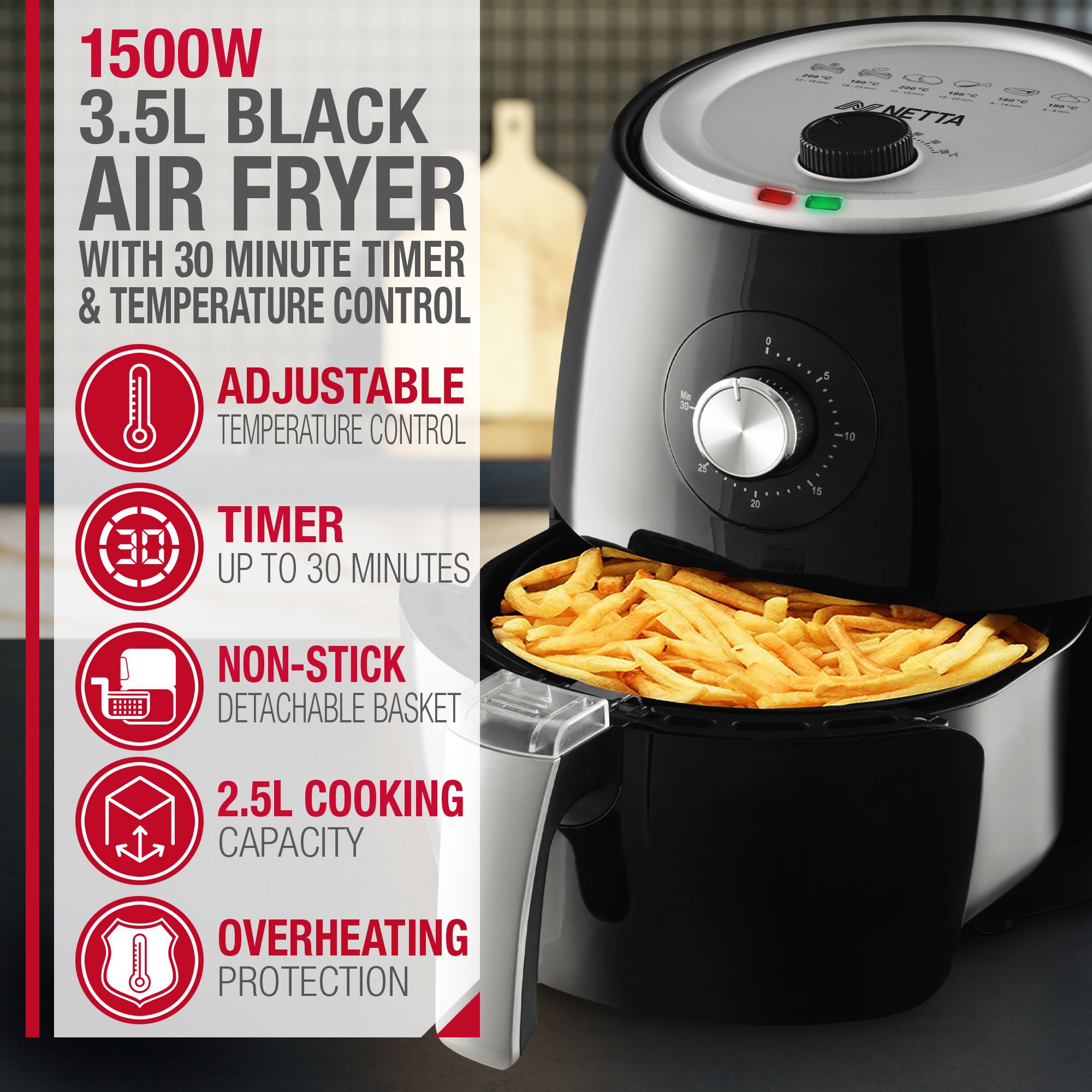 NETTA 3.5L Air Fryer