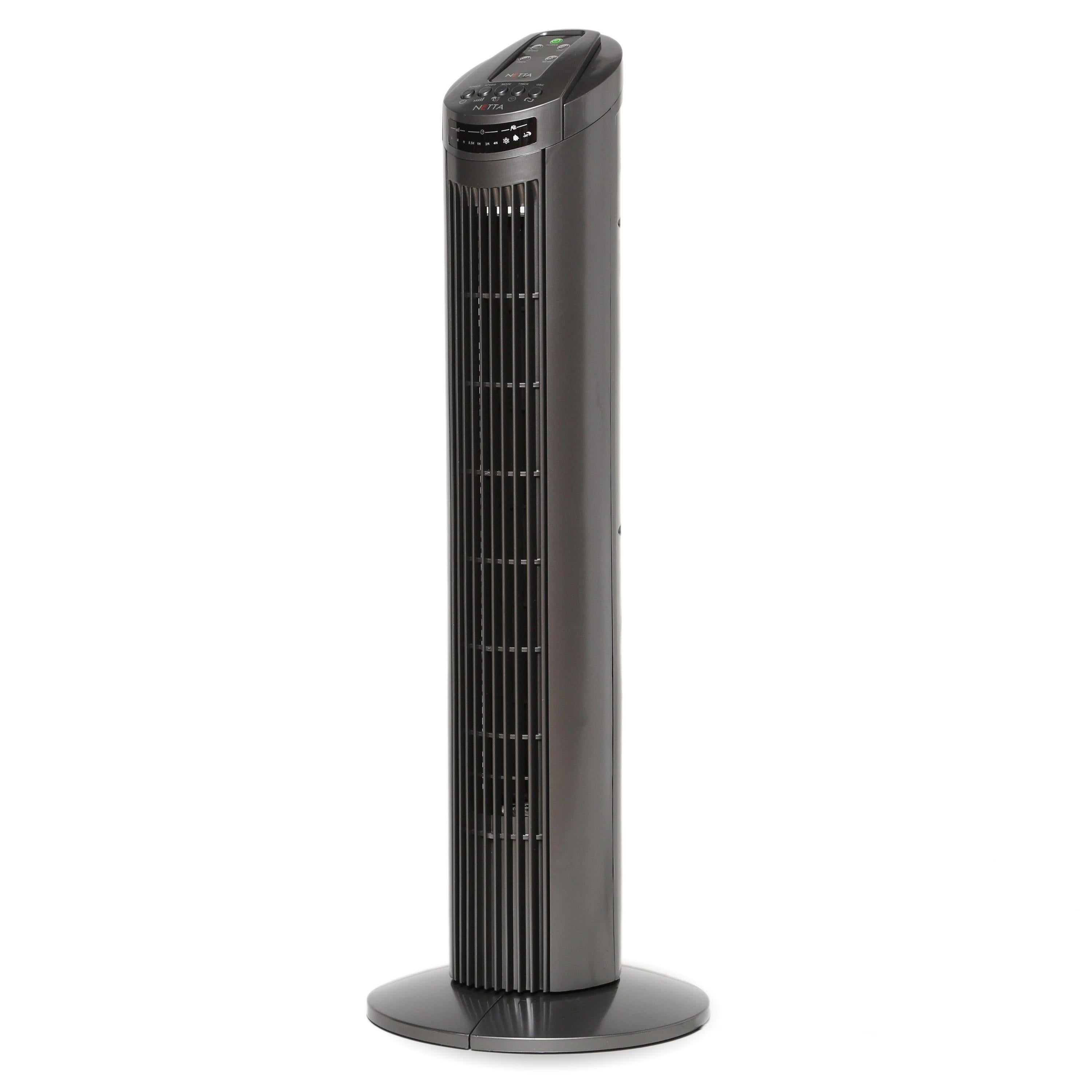 29 Inch Tower Fan with Remote Control - Grey