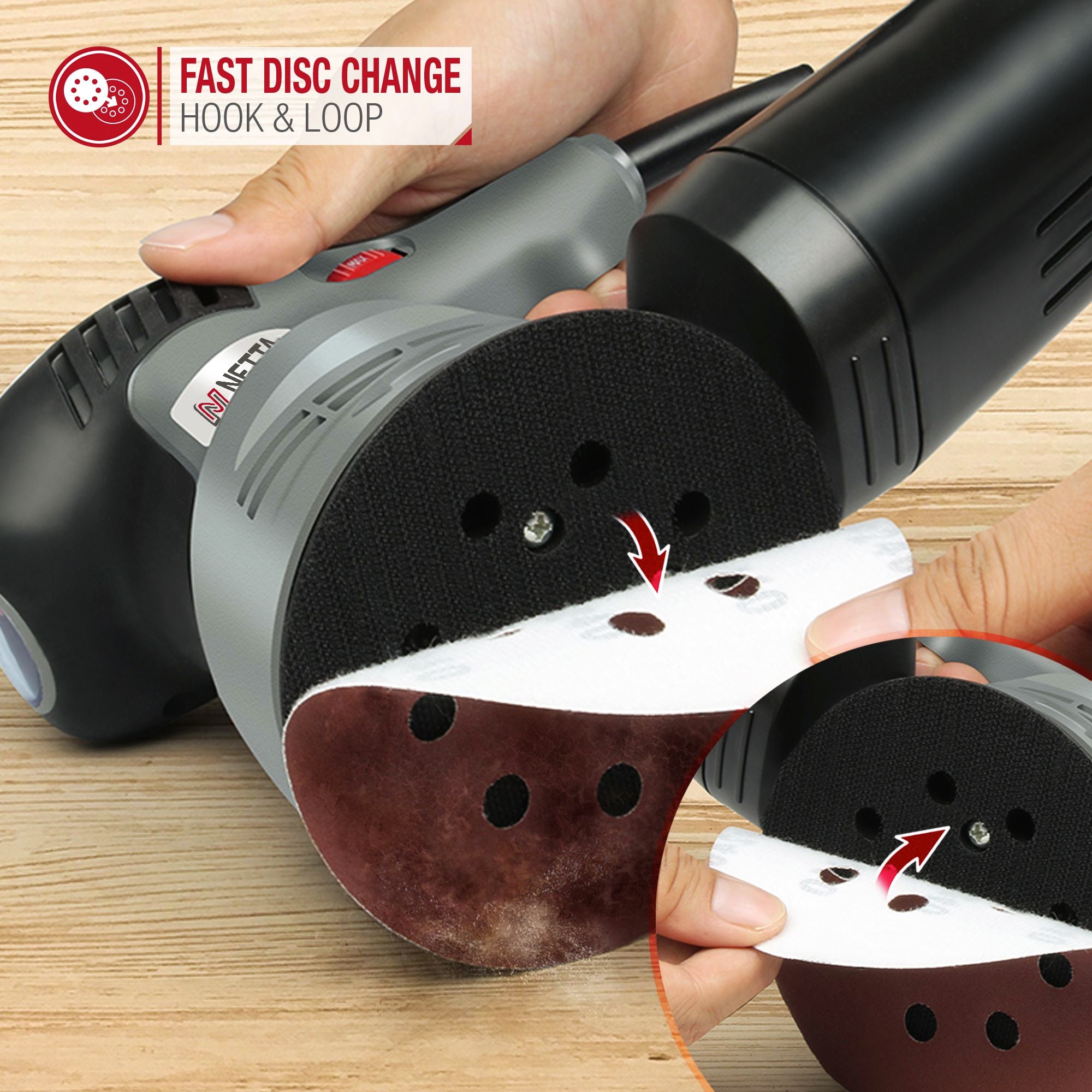 NETTA 350W Random Orbital Electrical Sander