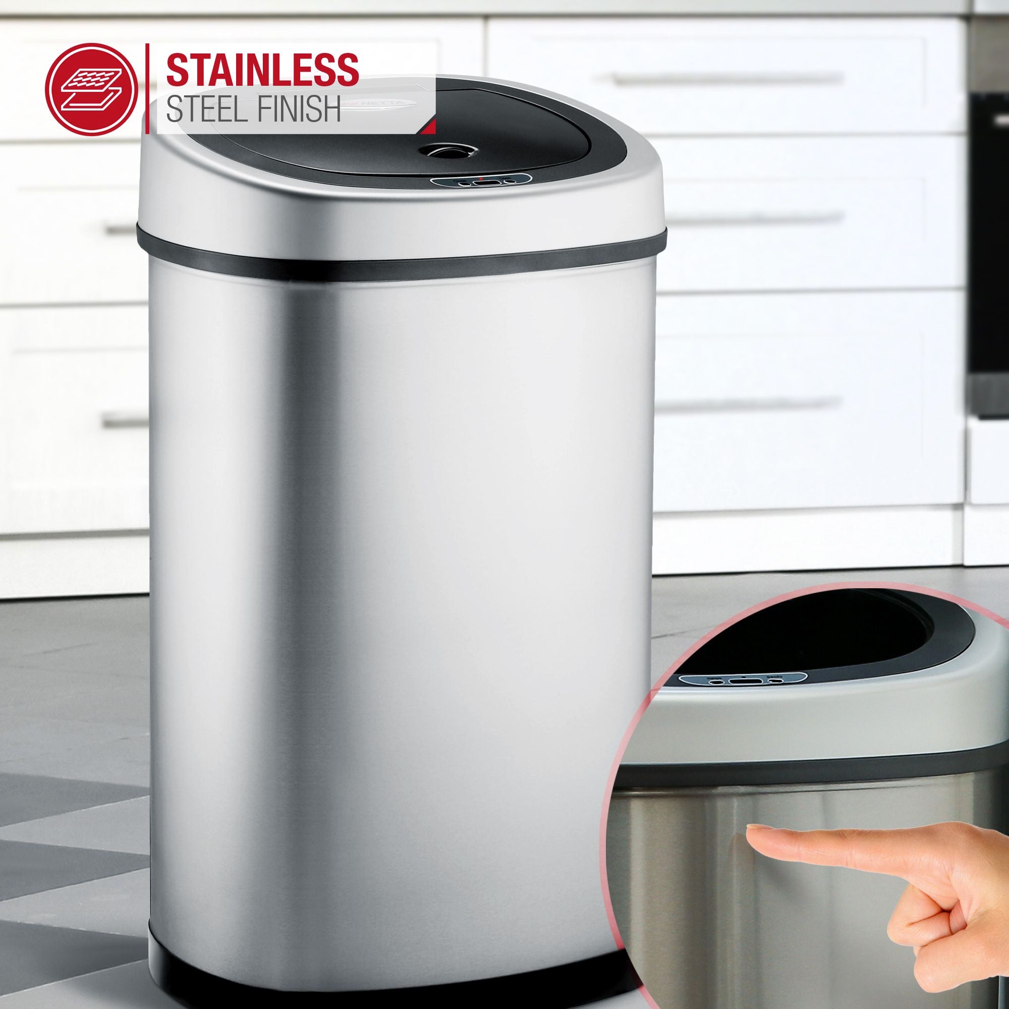 NETTA Sensor Bin - Stainless Steel - 50L