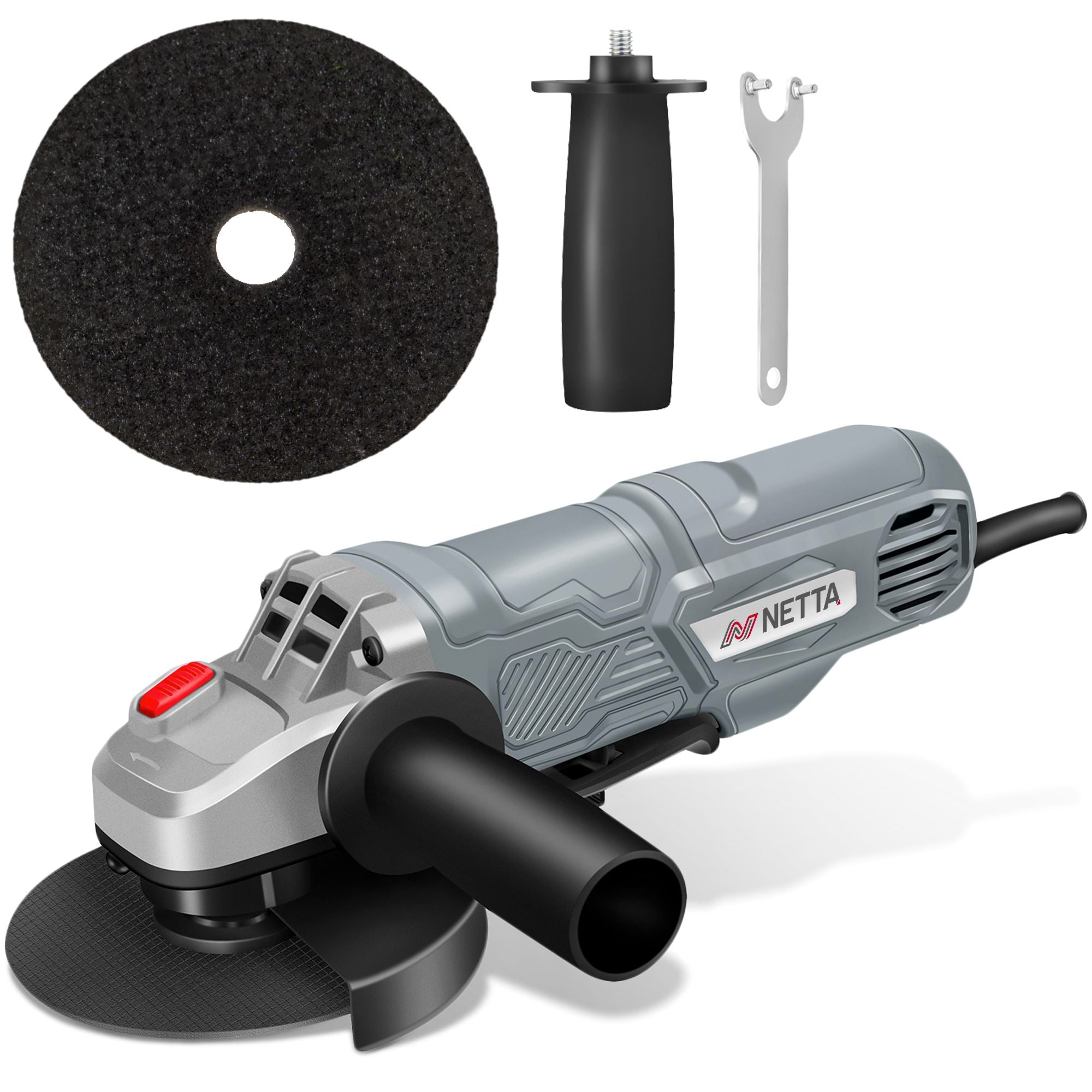 NETTA 710W 115mm Angle Grinder with Side Handle