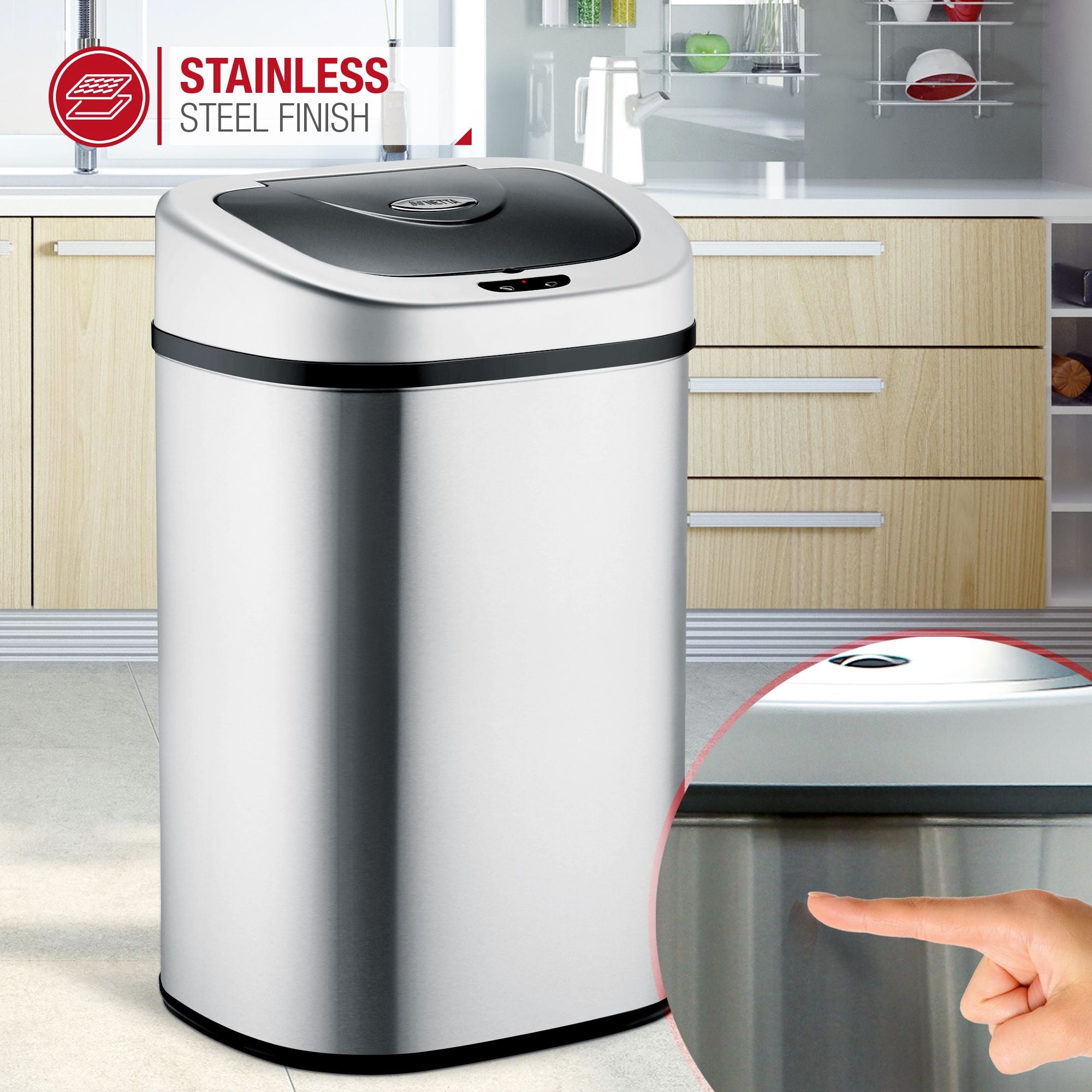 NETTA Sensor Bin - Stainless Steel - 80L