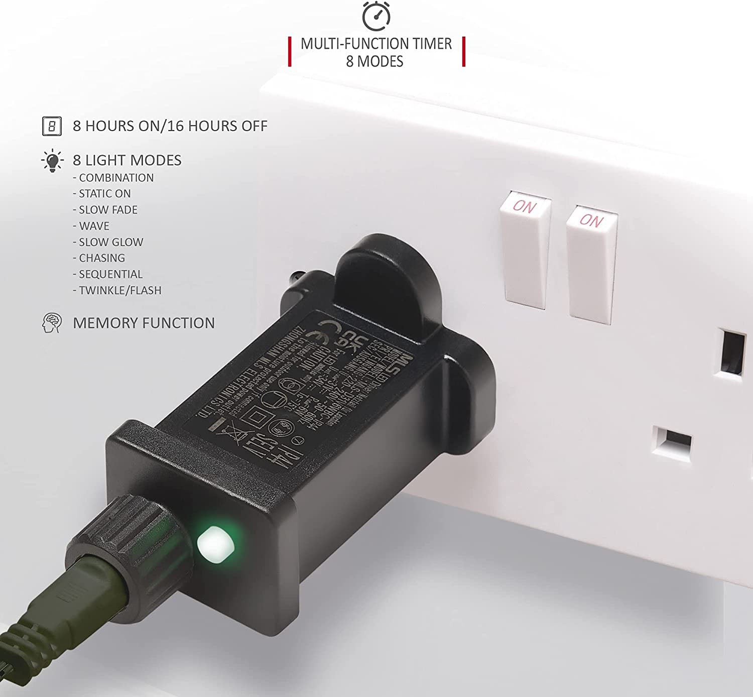 Replacement Transformer Plug with Timer