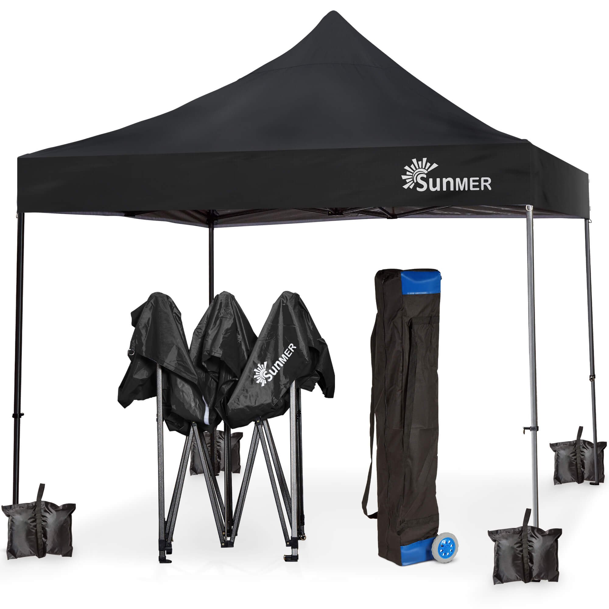 SUNMER 3Mx3M Steel Framed Gazebo - Black